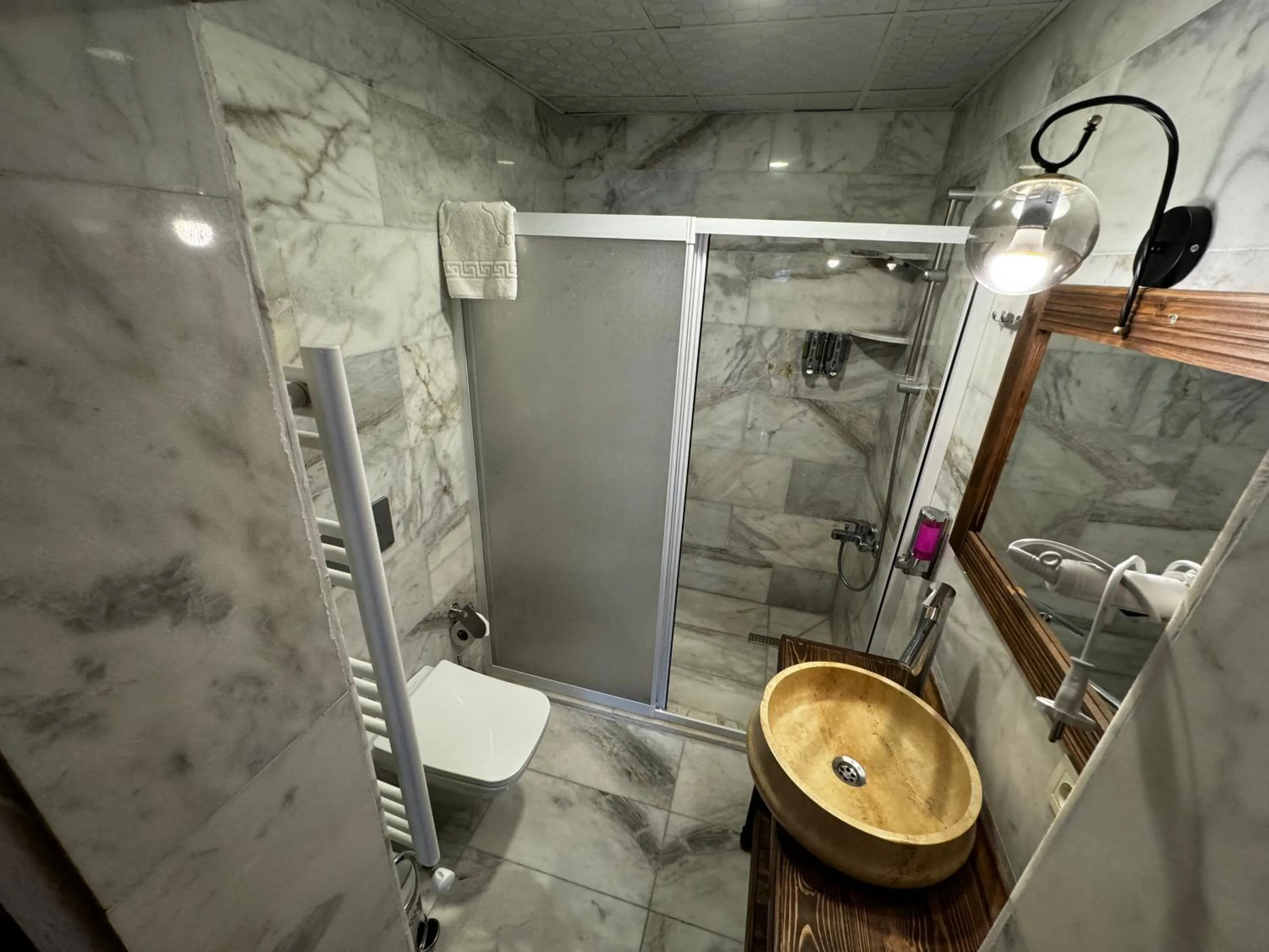 Shower in Rustic Caves