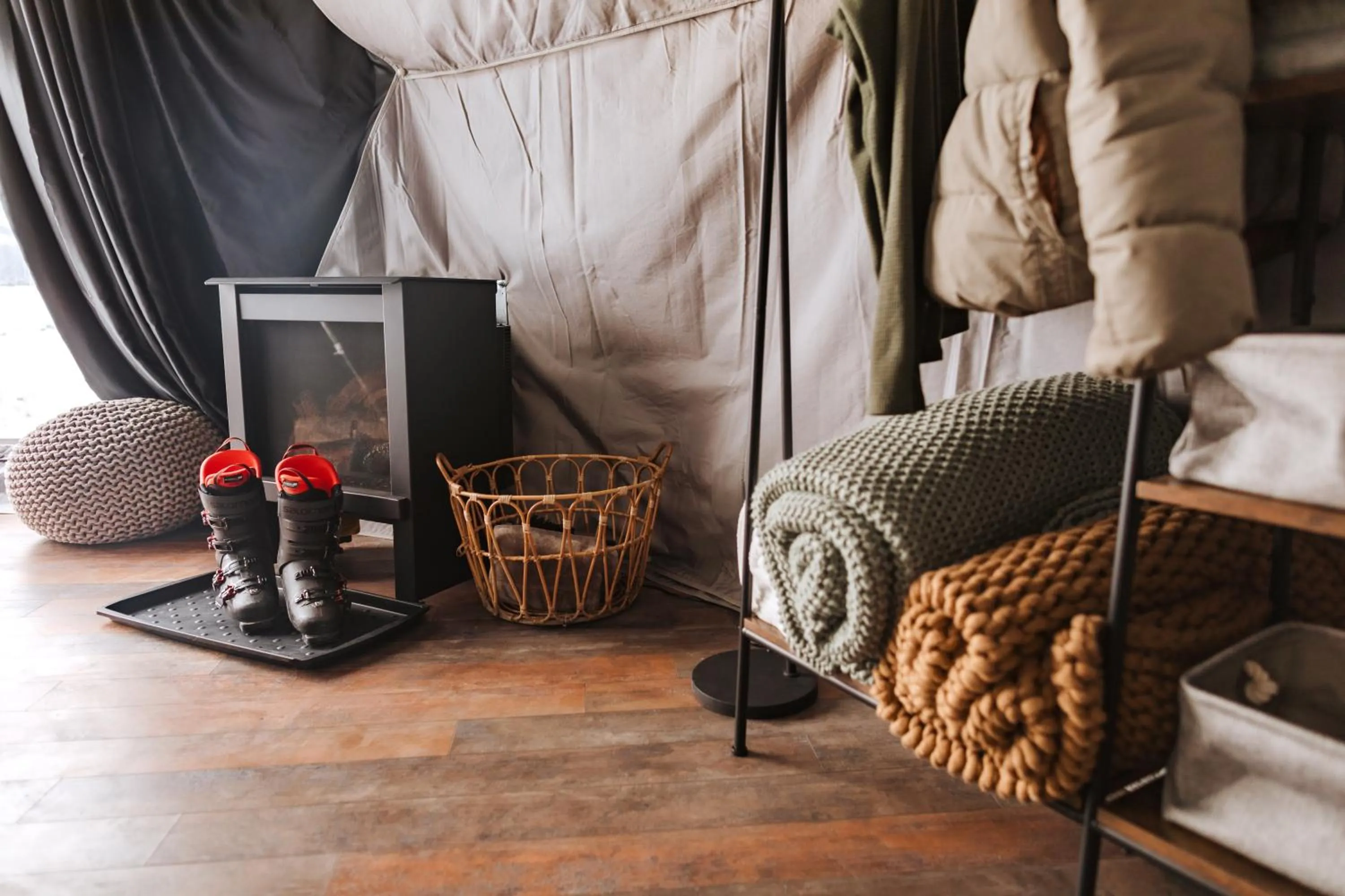 fireplace in Tammah Jackson Hole