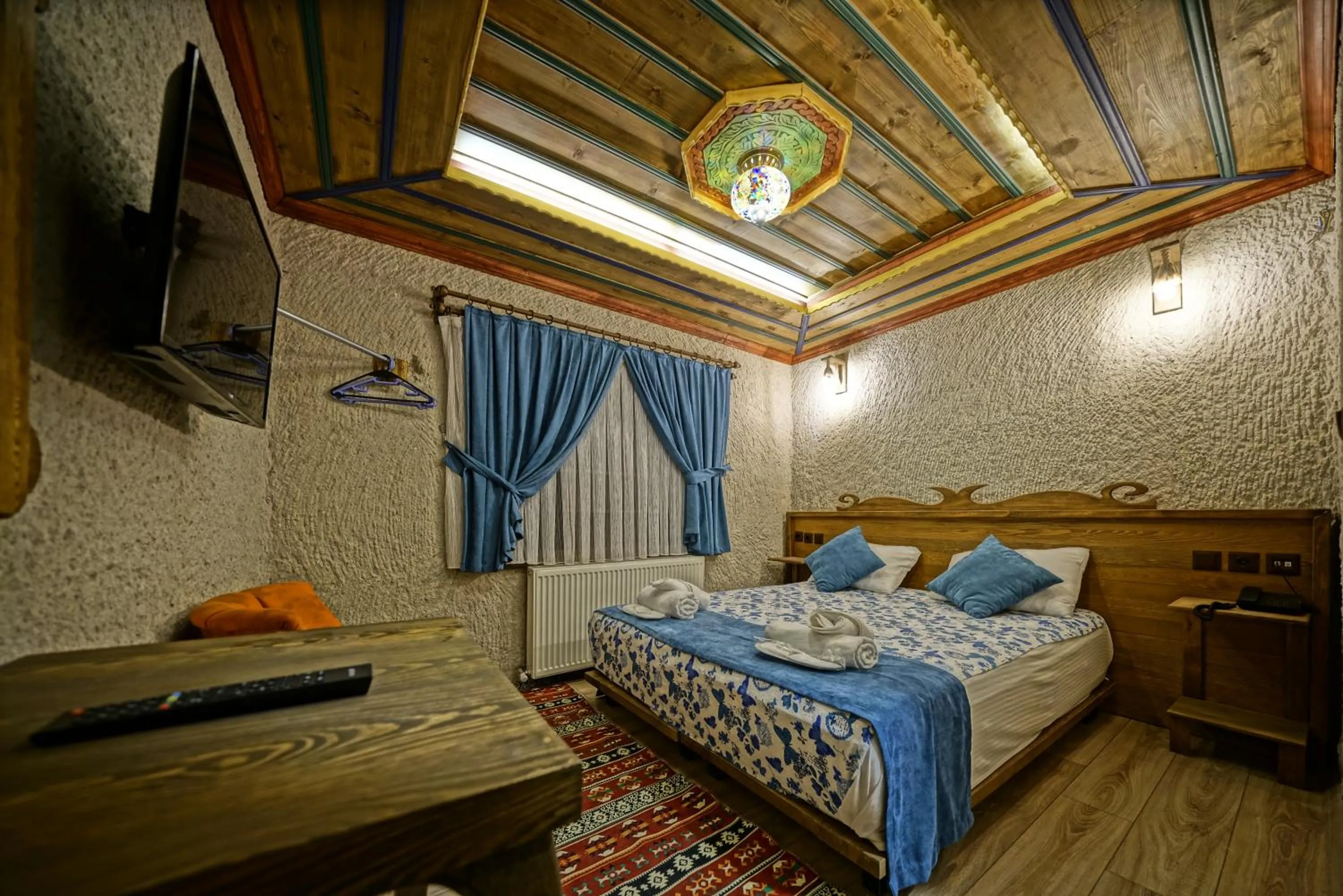 Bed in Cappa Cave Hotel
