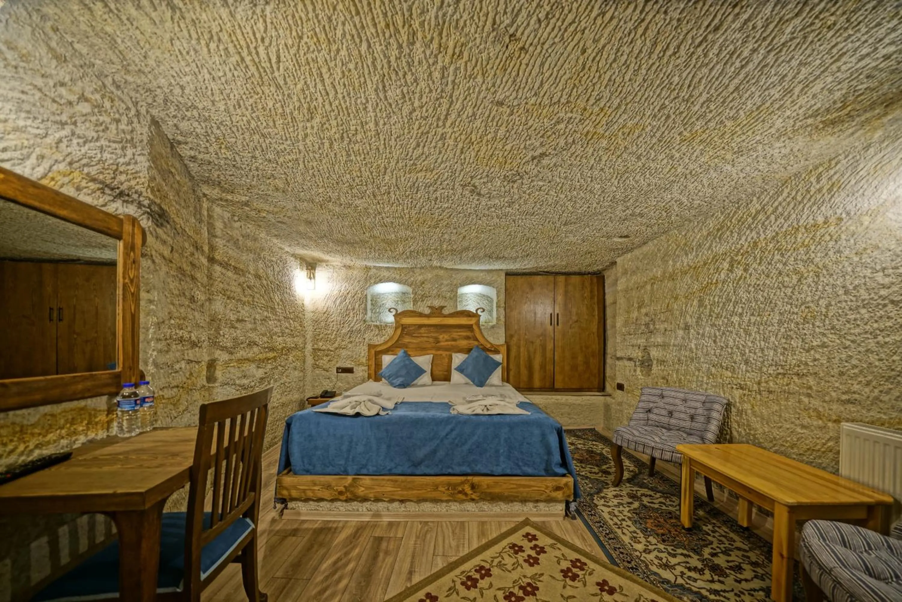 Bed in Cappa Cave Hotel