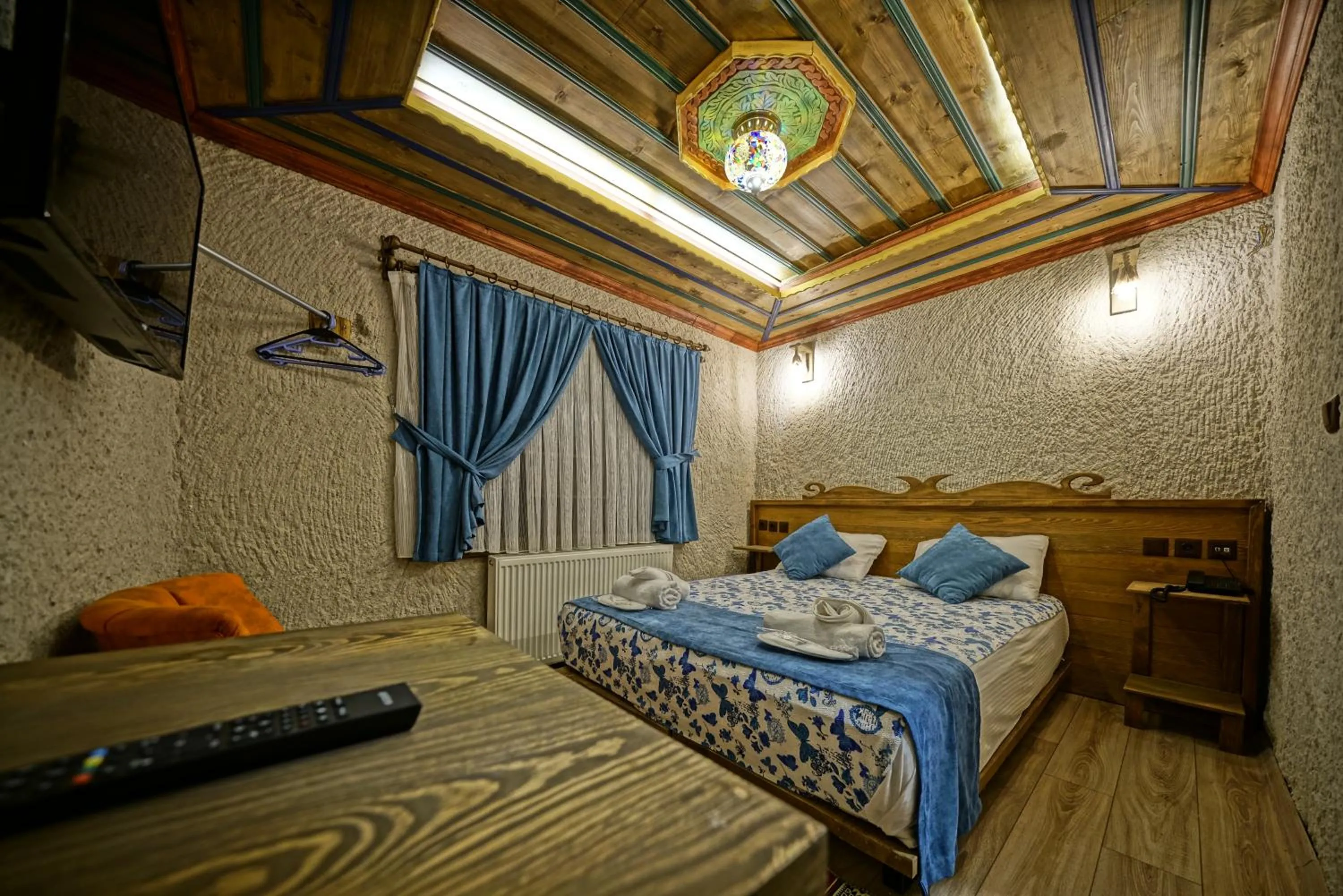 Bed in Cappa Cave Hotel