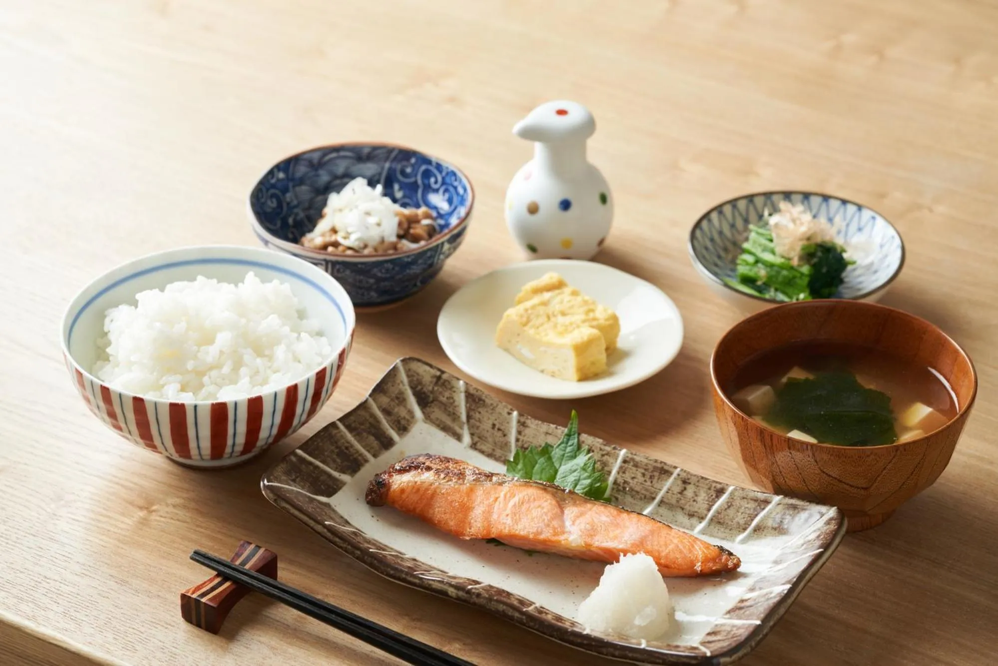 Breakfast in Fuji Sakura Onsen Ryokan