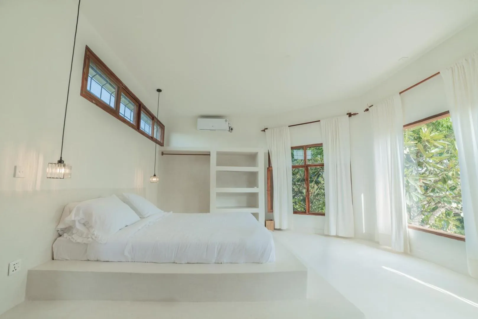 Bed in Bamboo House B&B