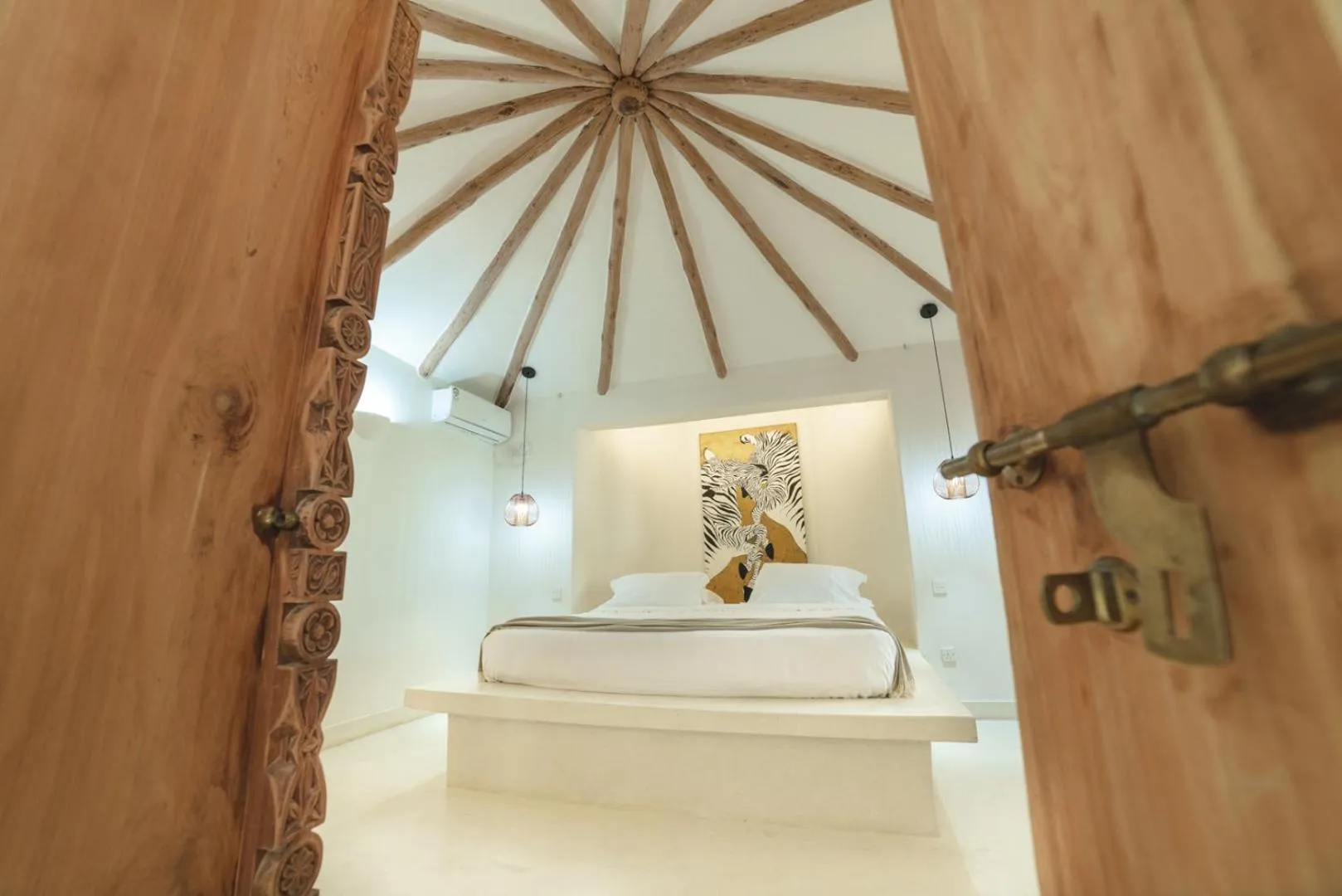 Bedroom, Bed in Bamboo House B&B