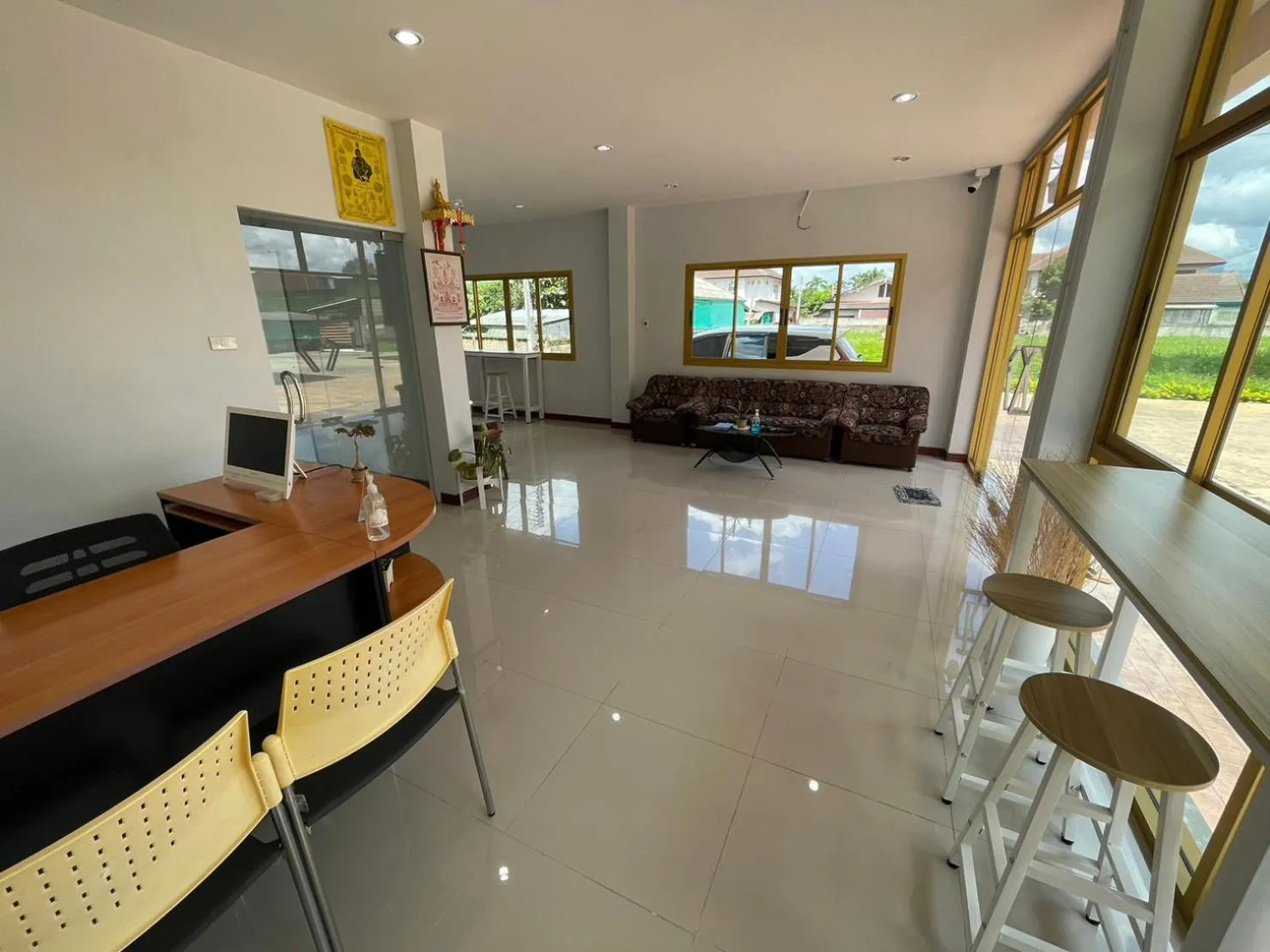 Living room in Chiang Kham Ruk Khun Hotel