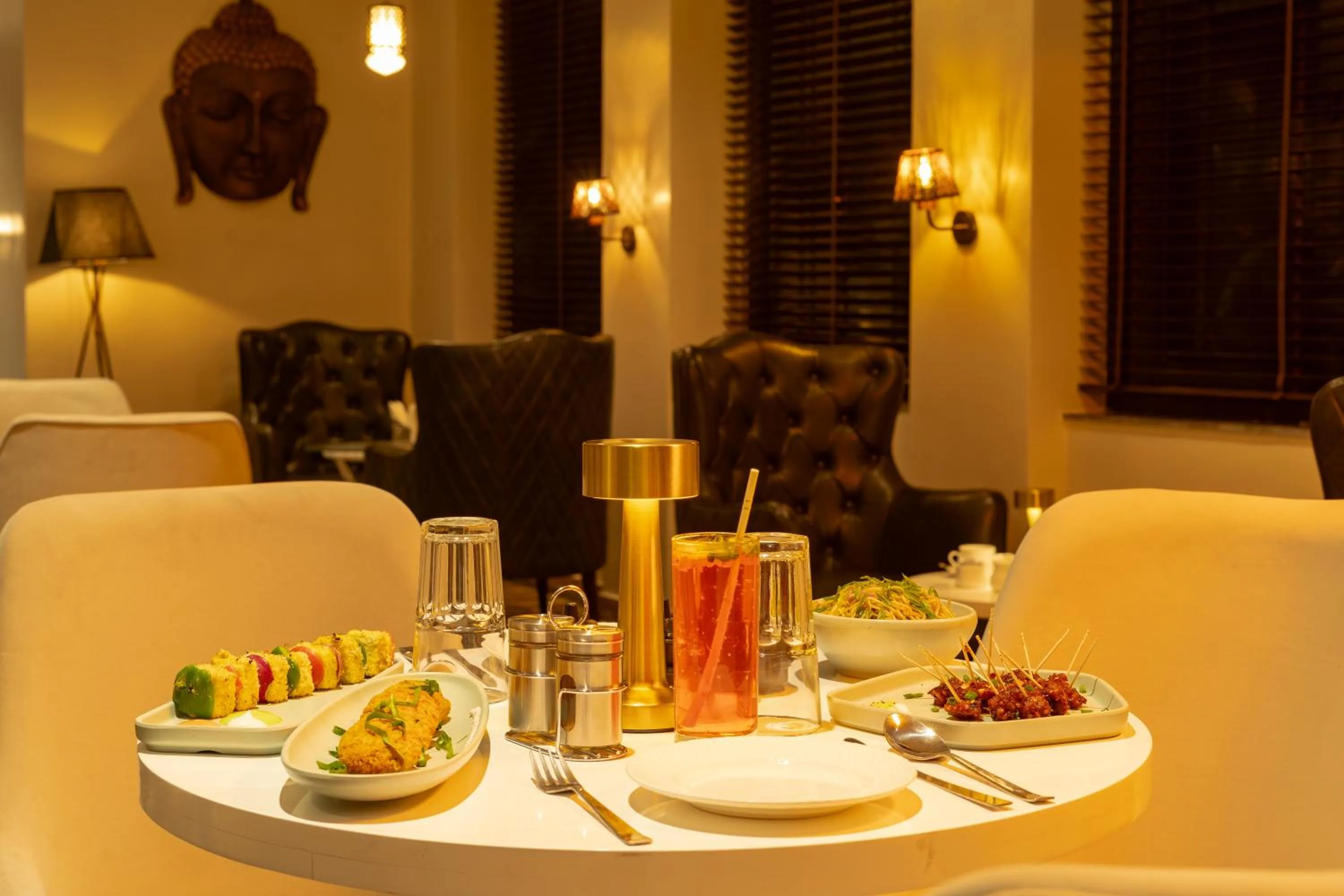 Breakfast in Alpine hotel and villas