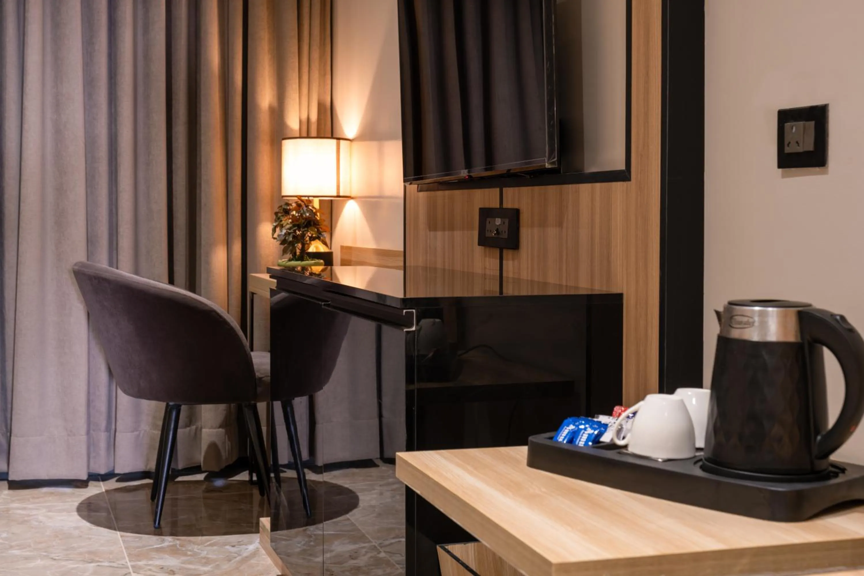 Living room in Alpine hotel and villas