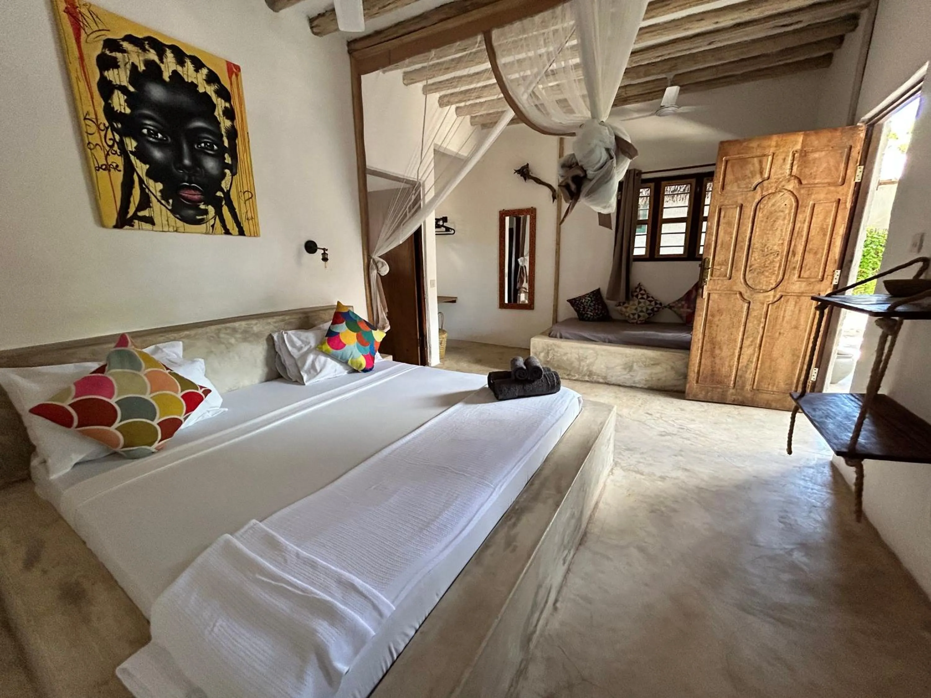 Bedroom, Bed in Bahari Beach Bungalows