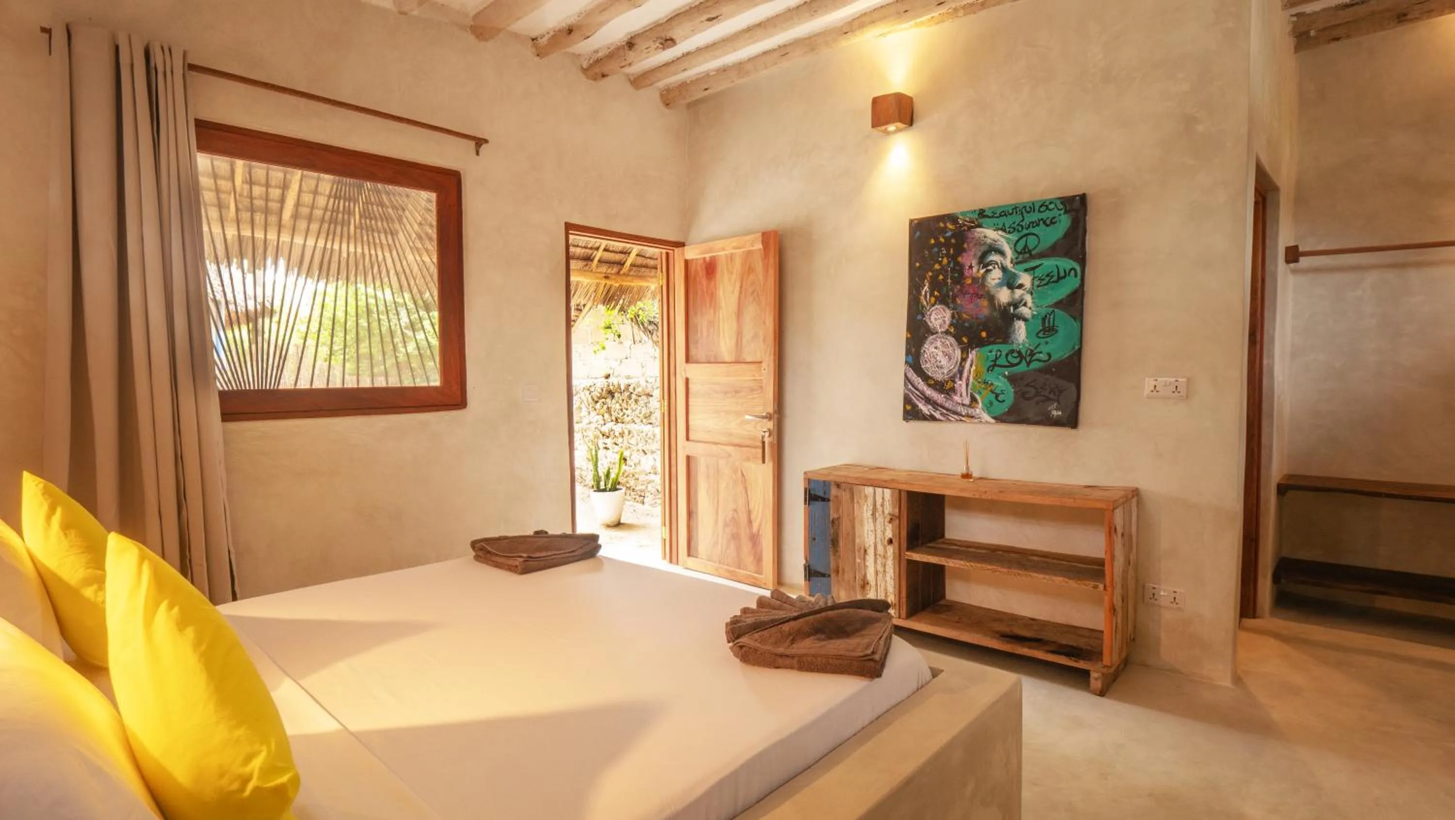 Bedroom, Bed in Bahari Beach Bungalows