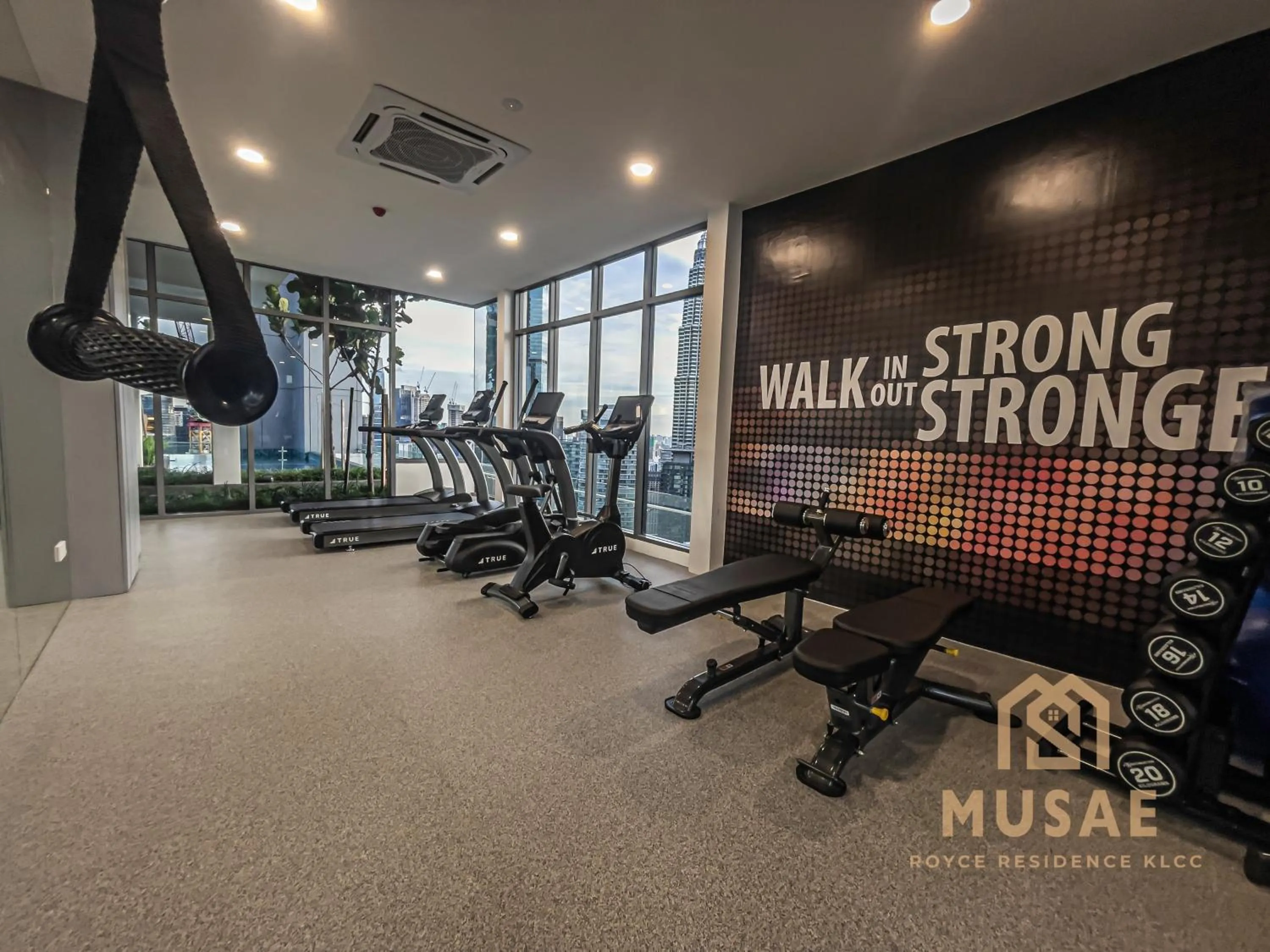 Fitness centre/facilities in Royce Residence KLCC by MUSAE Kuala Lumpur