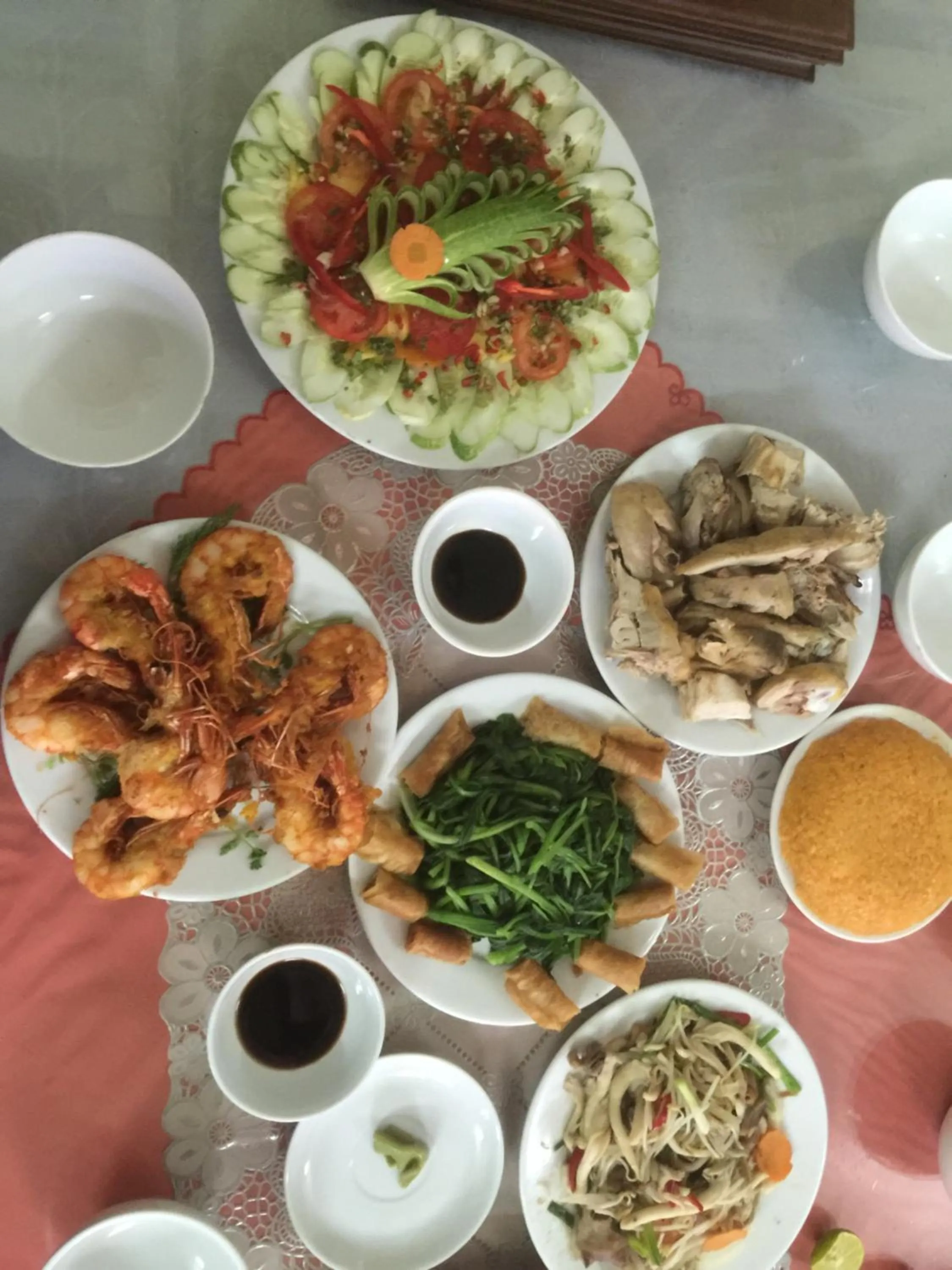 Food close-up in Thu Guest House