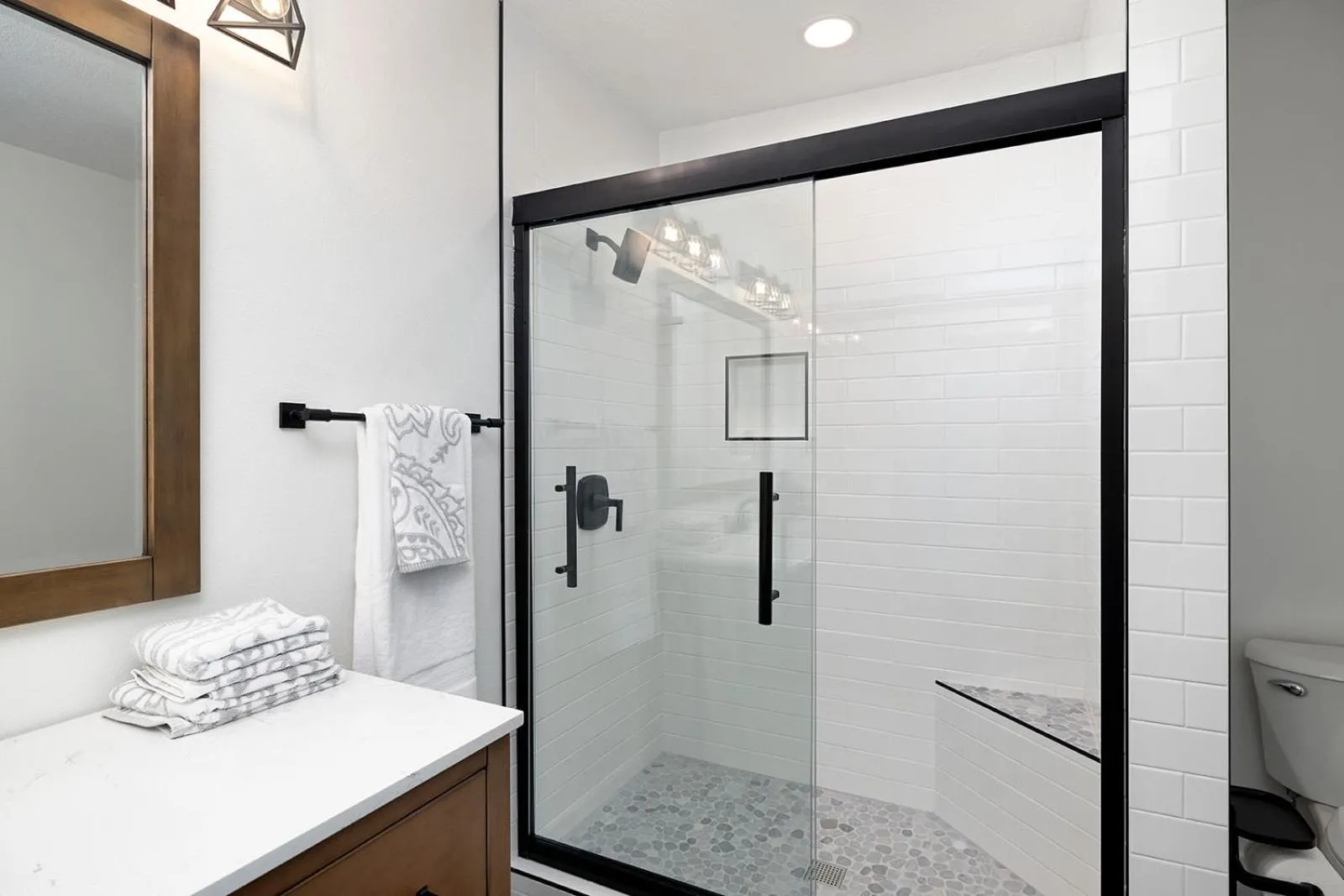 Shower in The Lofts on Indian Point - Near Silver Dollar City