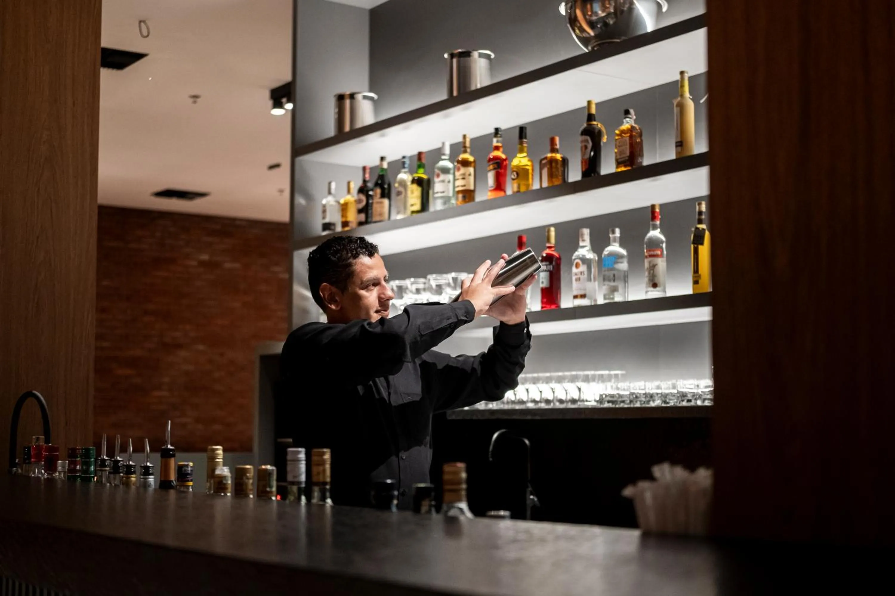 Lounge or bar in Plaza Hotel & Boulevard Convention - Vale dos Vinhedos