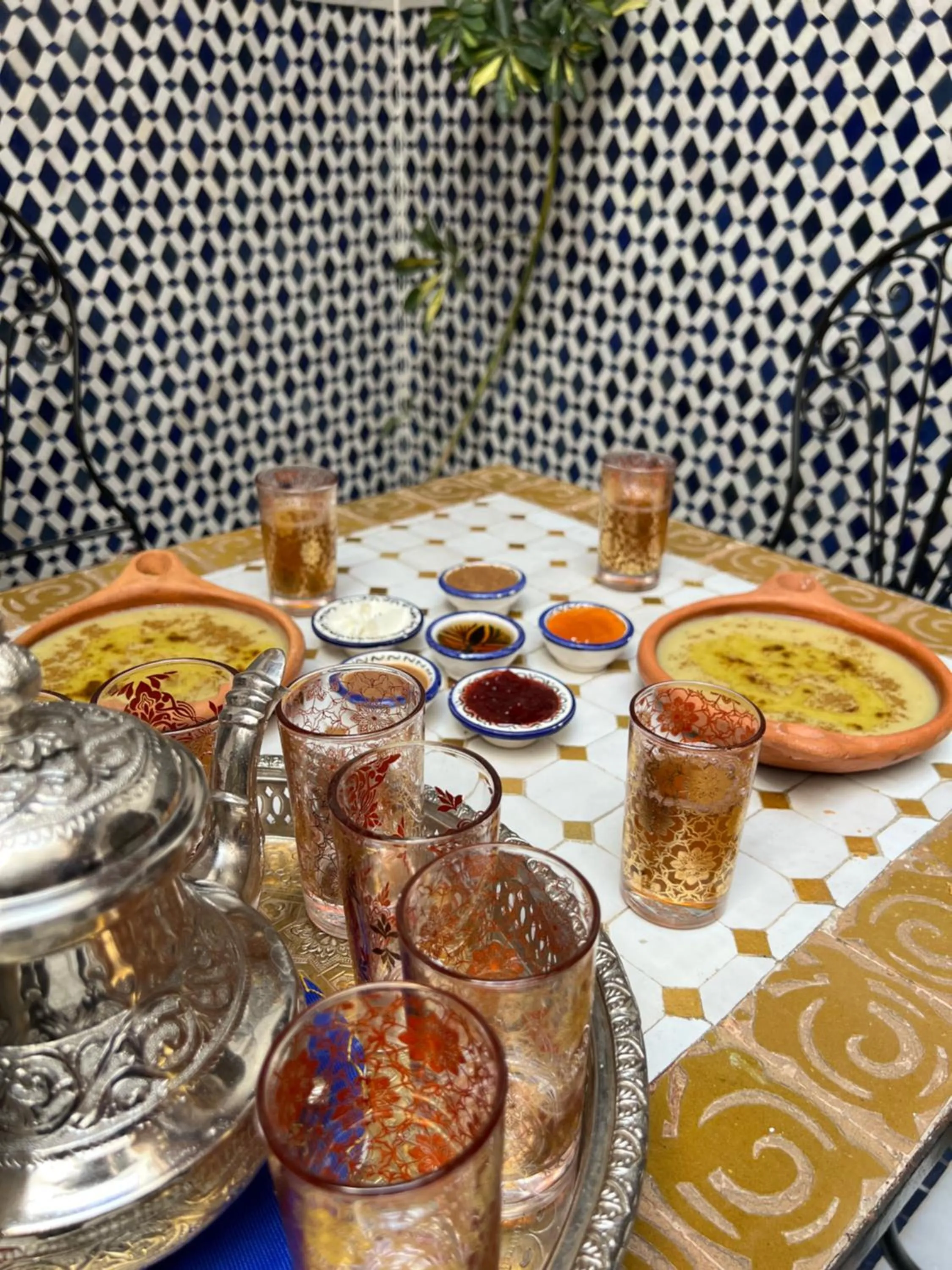 Food and drinks in Riad Tafoukt Palace