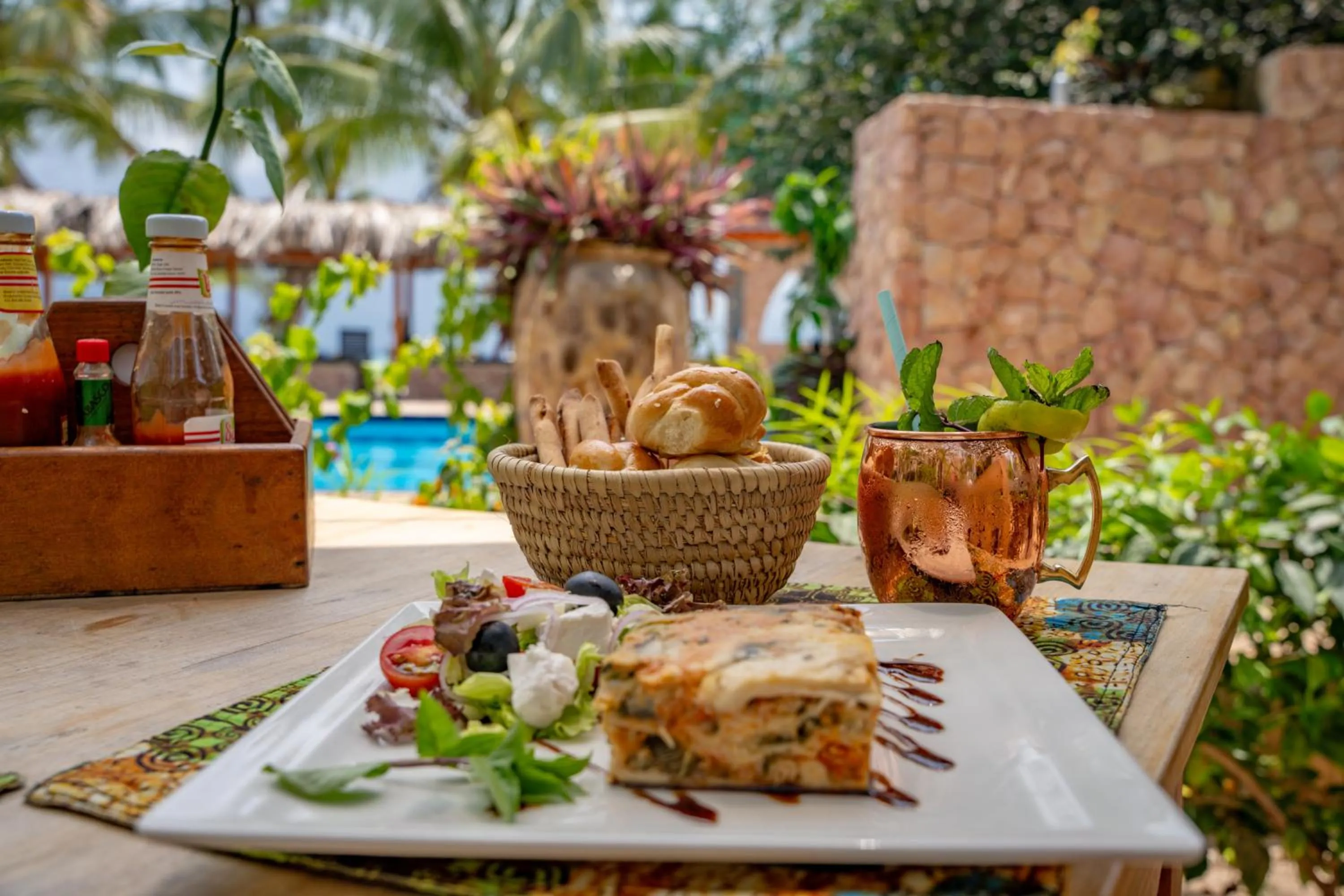 Food close-up in Michamvi Sunset Bay