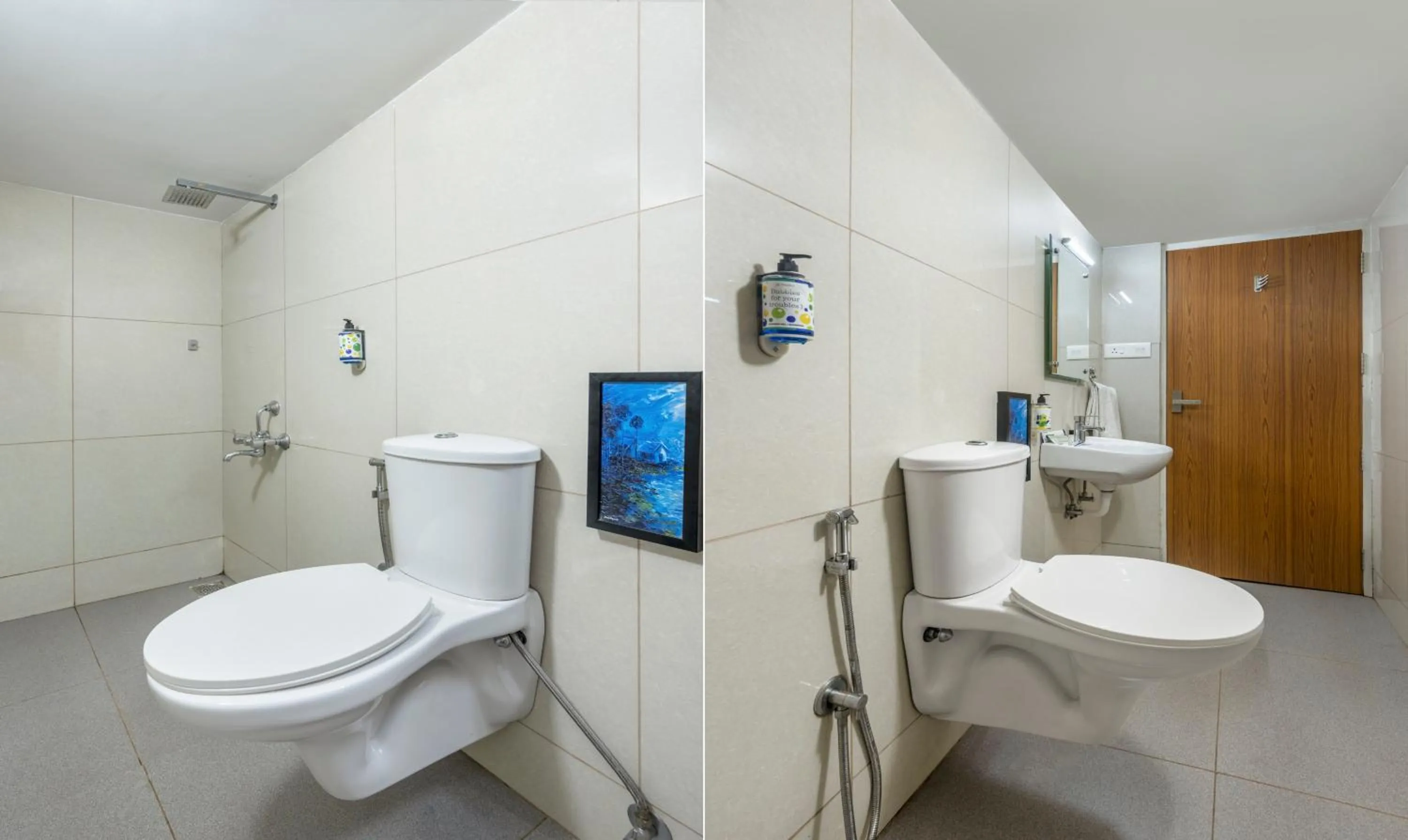 Bathroom in Treebo Seagate