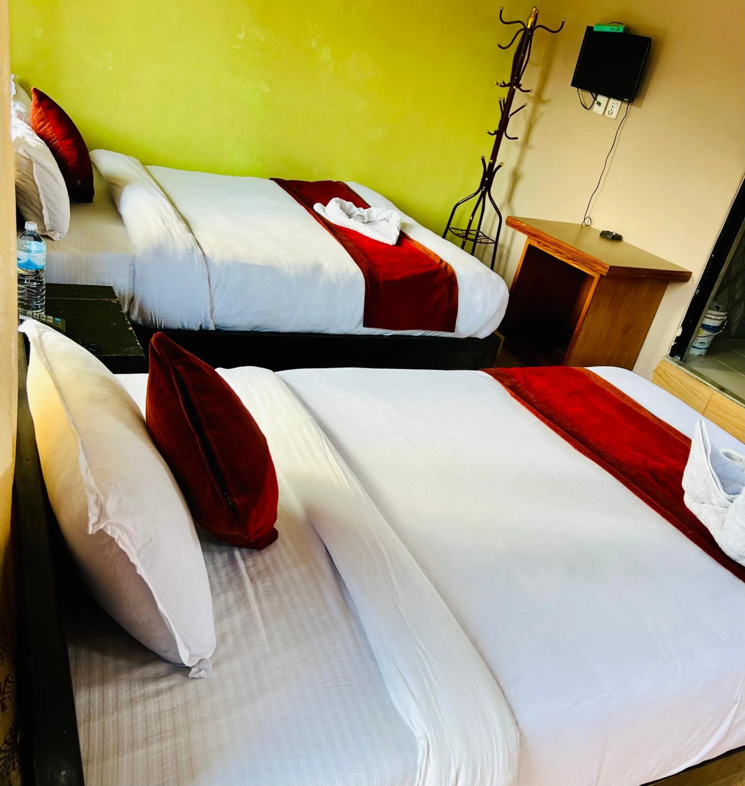 Bed in Hotel Donosti Pokhara