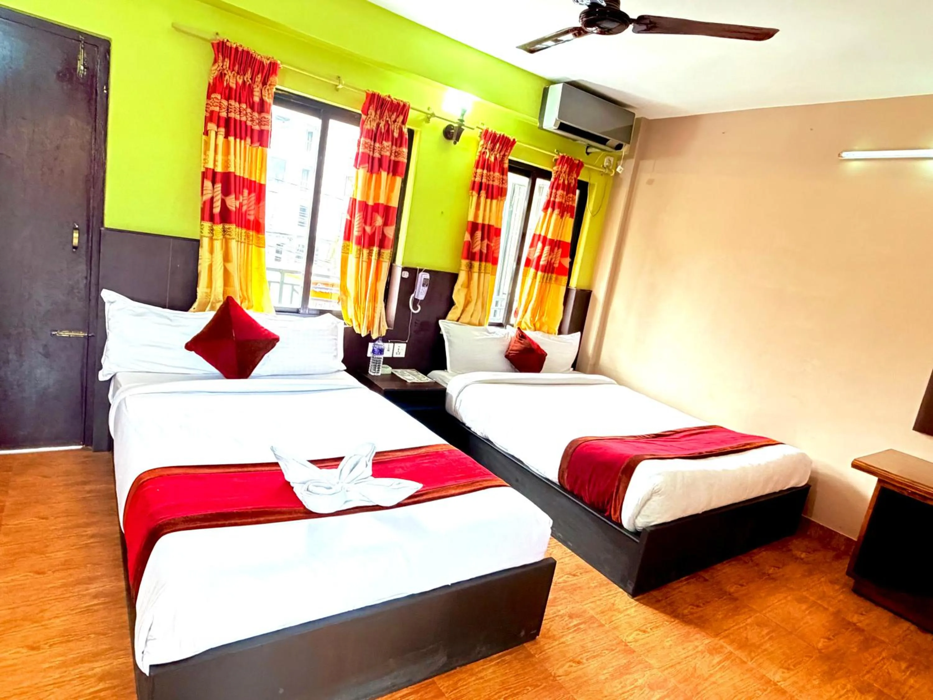 Bed in Hotel Donosti Pokhara