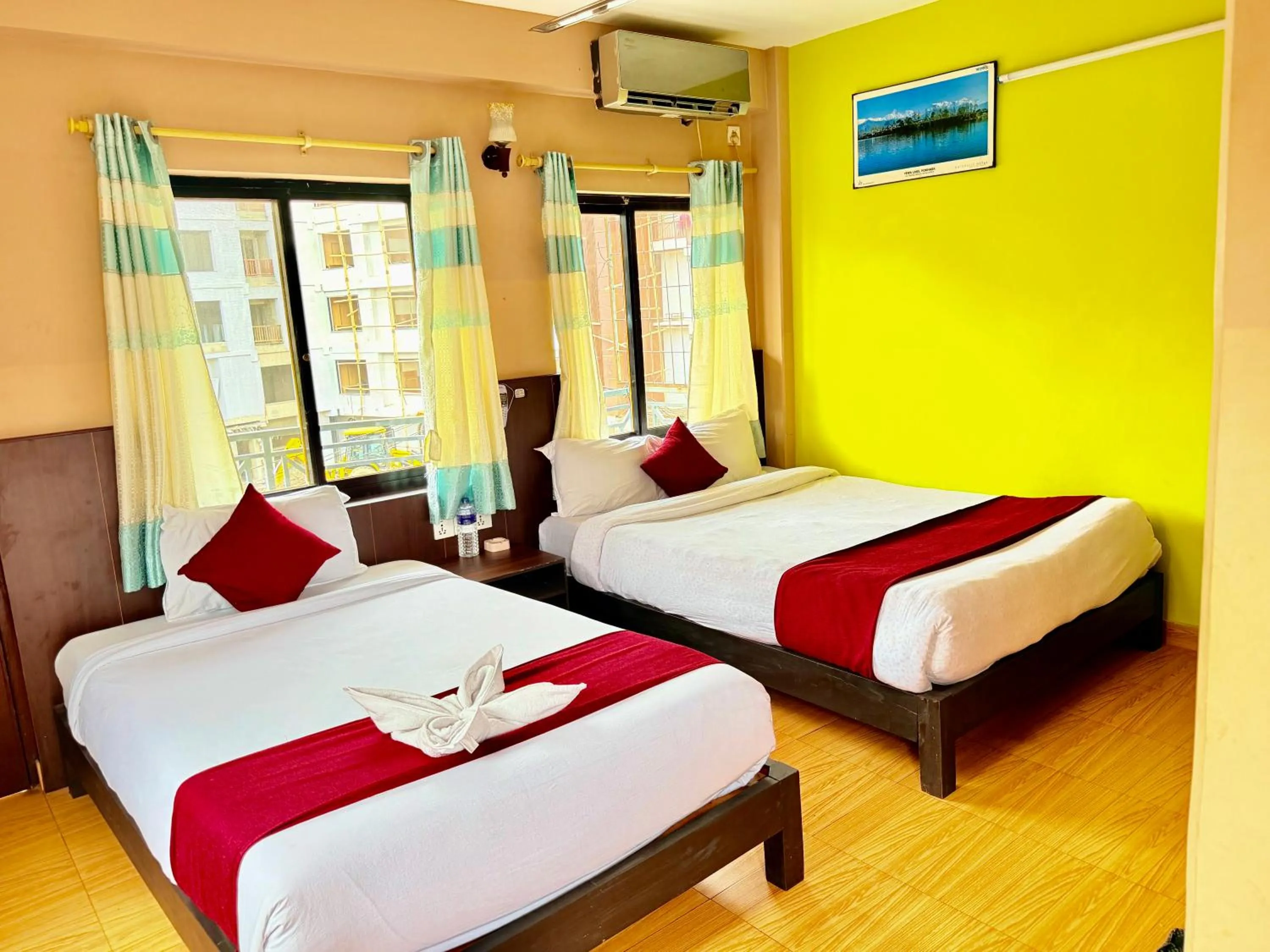 Bed in Hotel Donosti Pokhara