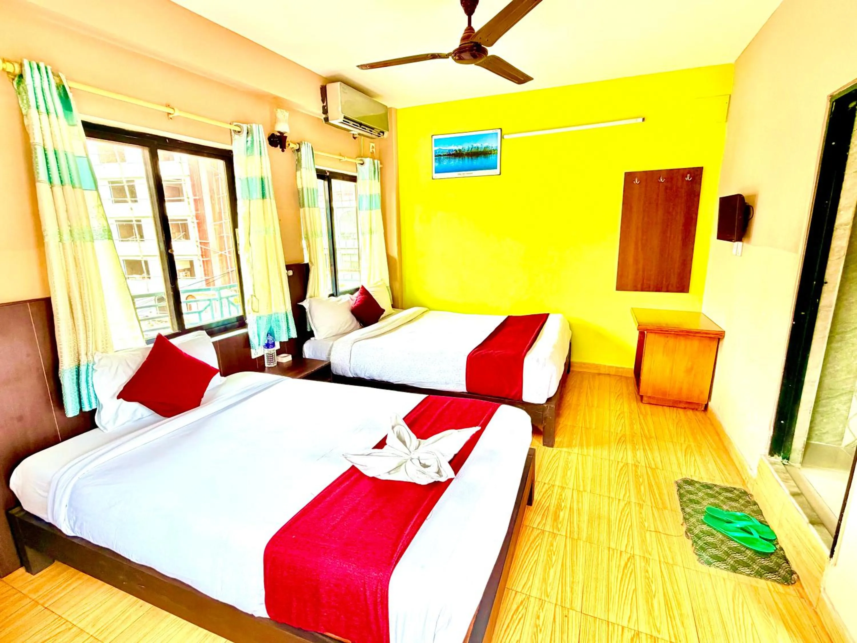 Bed in Hotel Donosti Pokhara