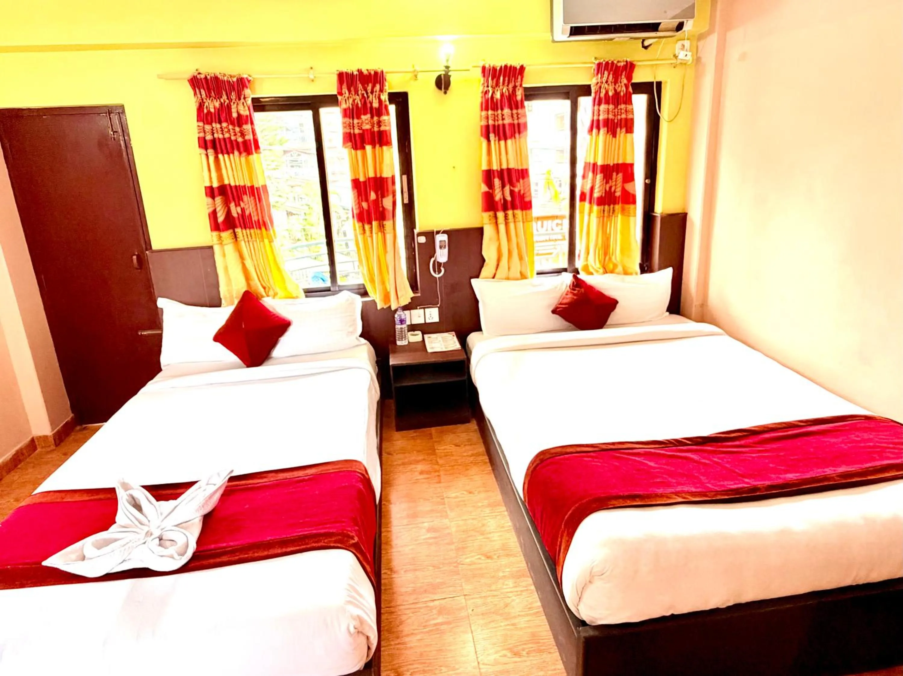 Bed in Hotel Donosti Pokhara