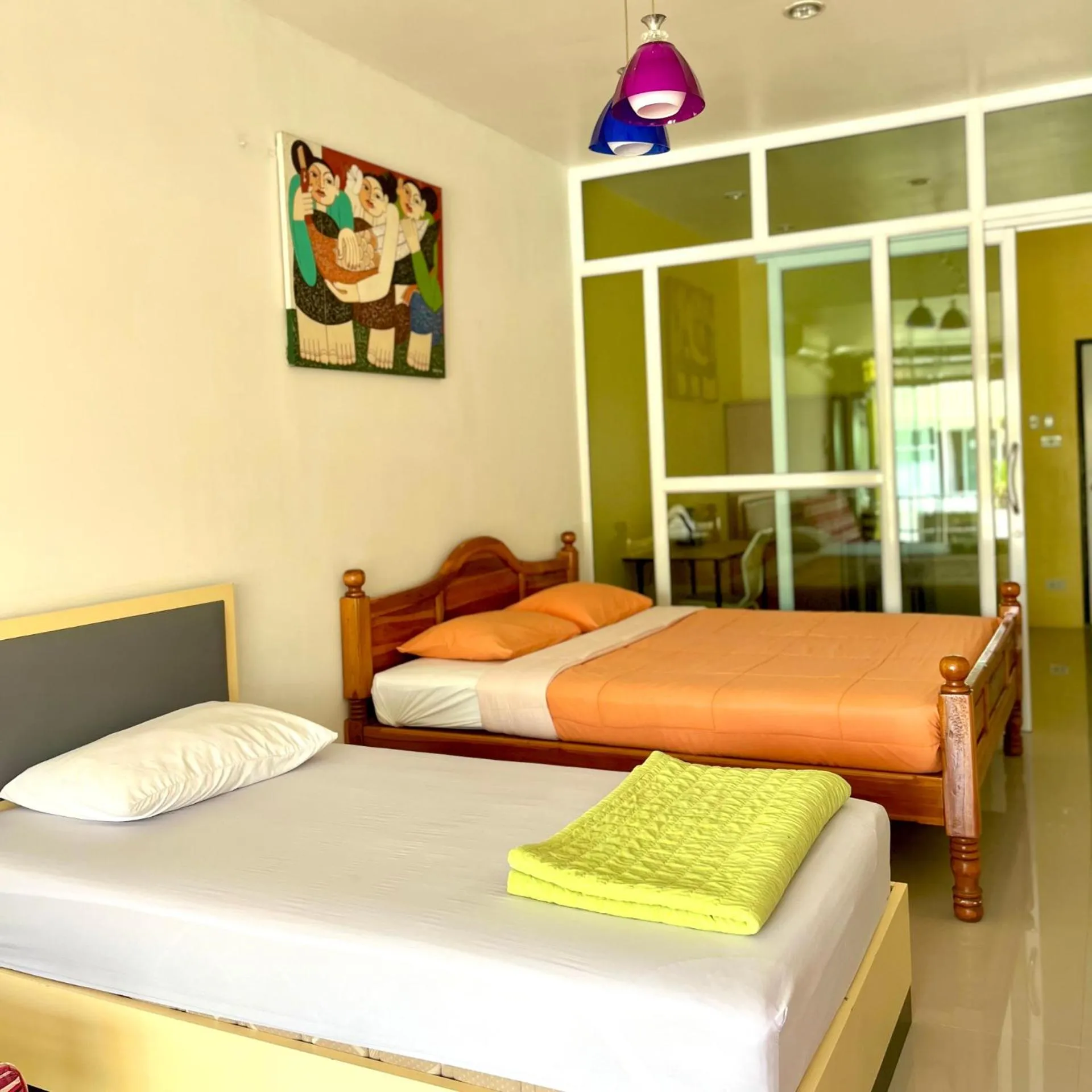 Bed in บ้านพักสิริ มุกดาหาร (Baan Siri Mukdahan)