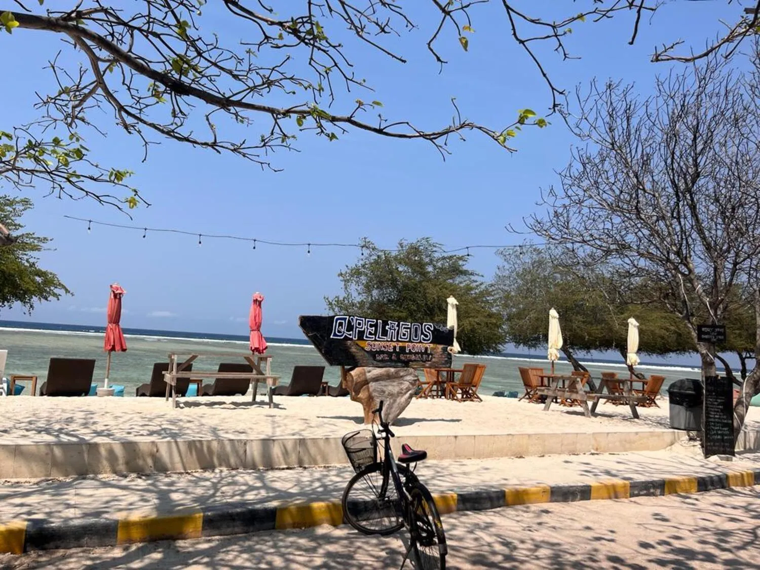 Beach in Q'Pelagos Sunset Bungalow