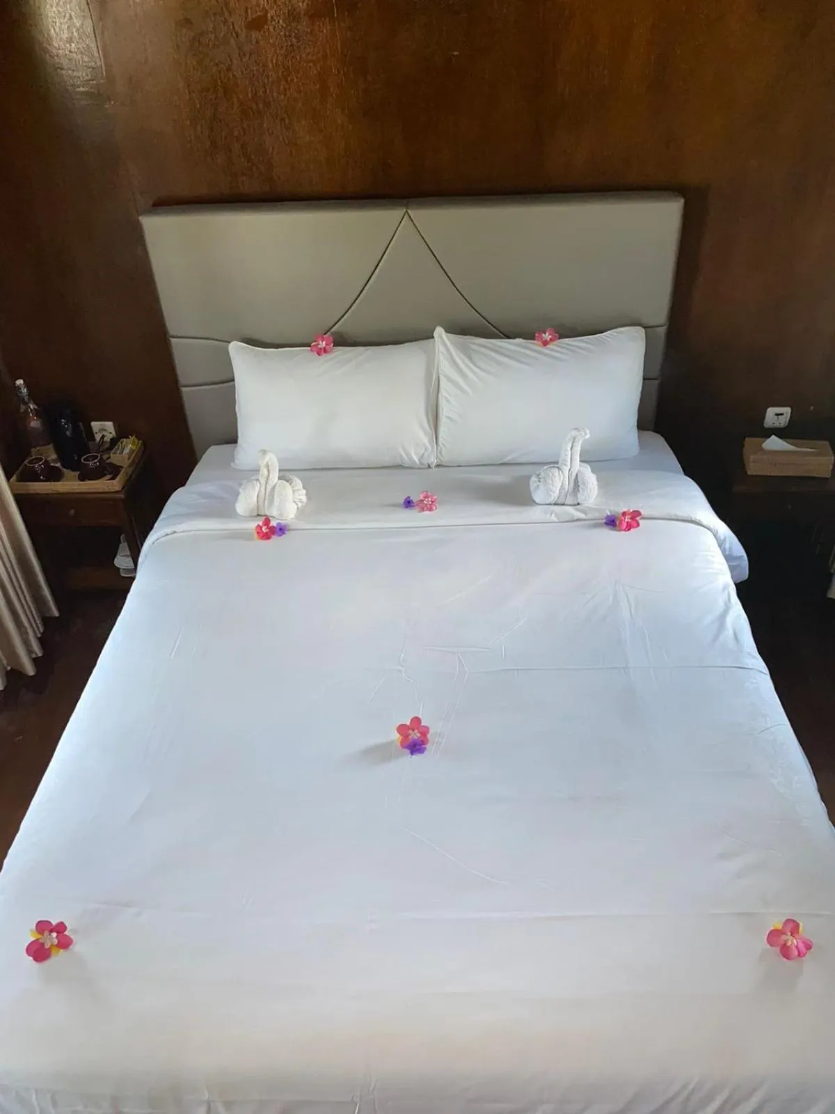 Bed in Q'Pelagos Sunset Bungalow