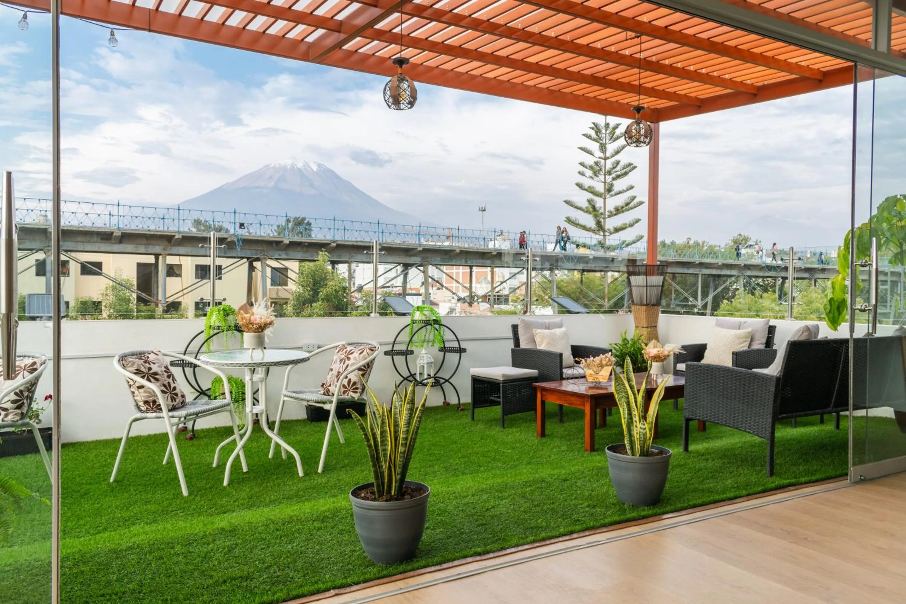 Balcony/Terrace in El puente Hotel Boutique