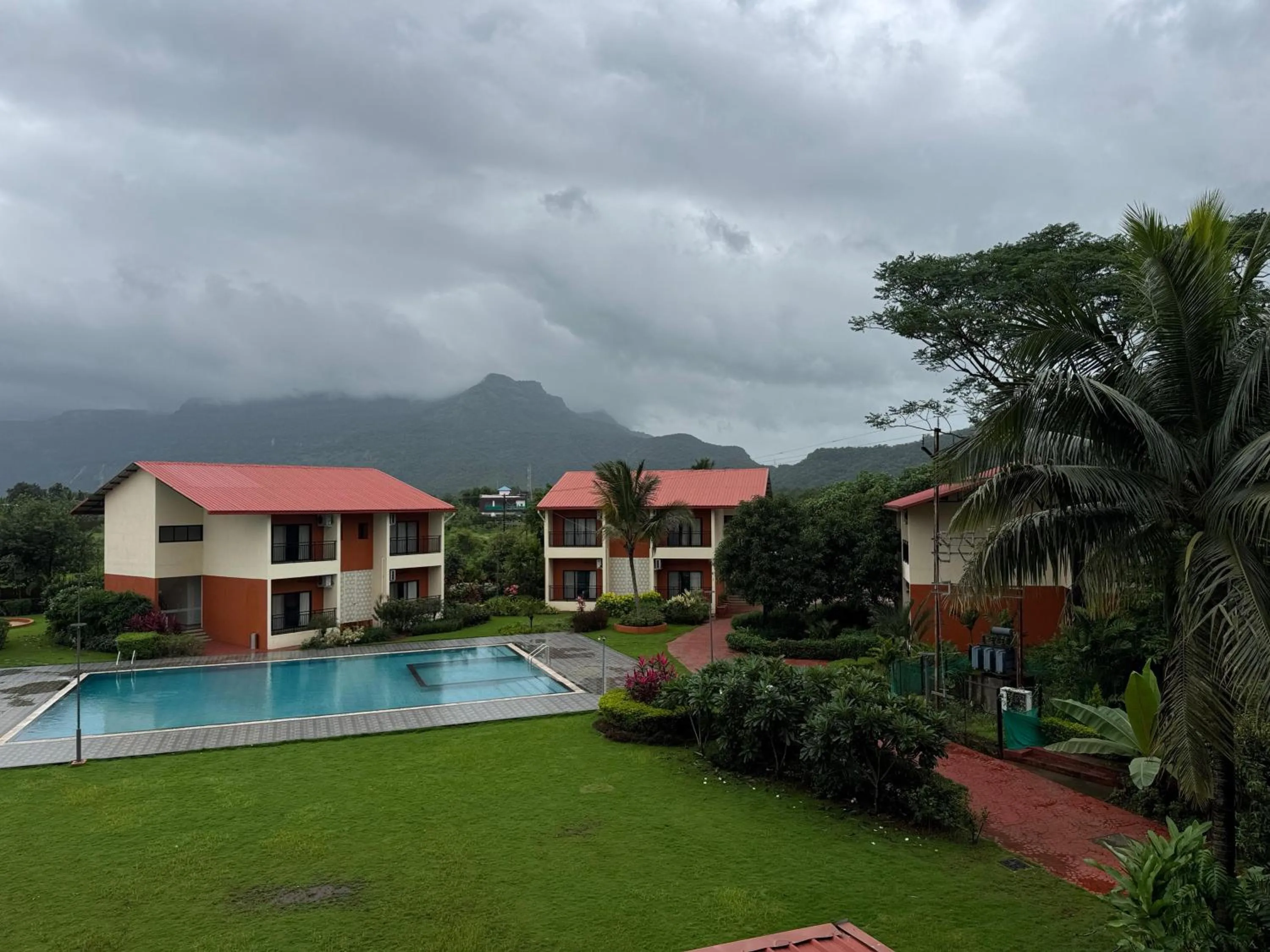 Pool view in Pegasus Lifestyle Resort Karjat