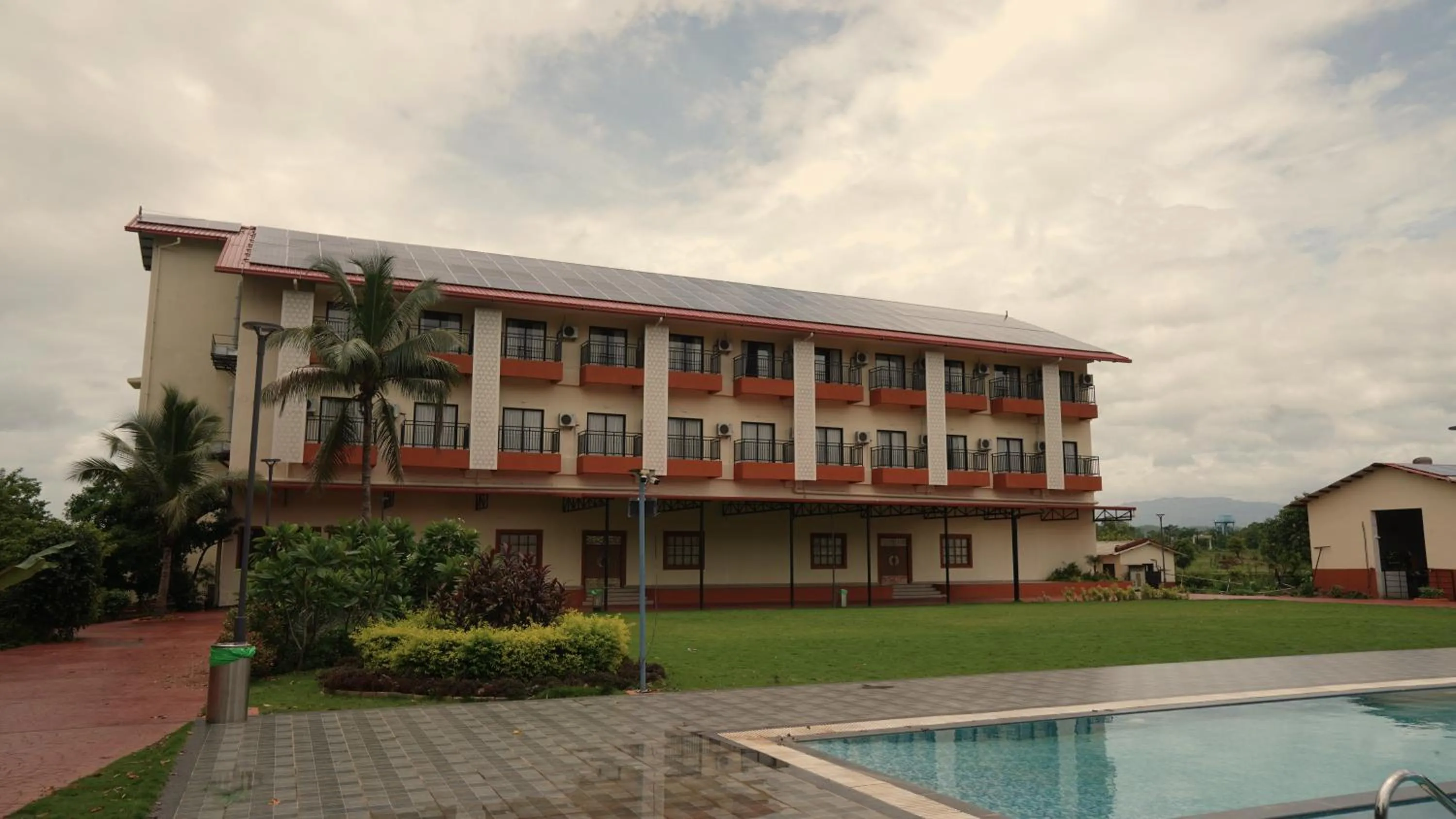 Garden view in Pegasus Lifestyle Resort Karjat