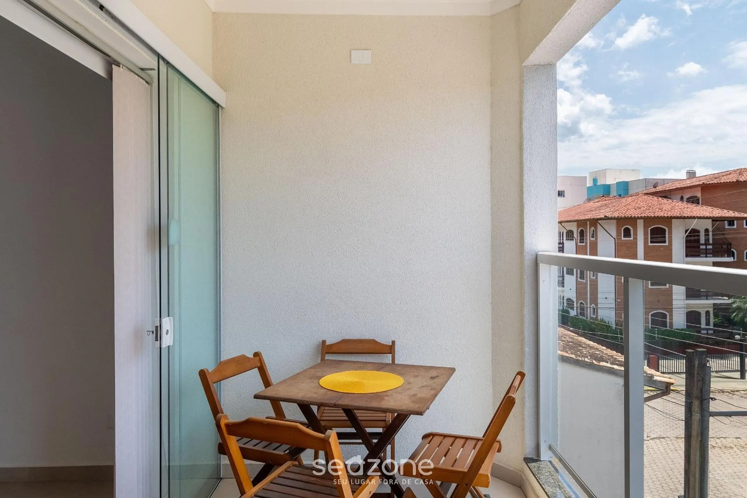 Balcony/Terrace in RJI - Apartamentos próximos da praia de Itaguá