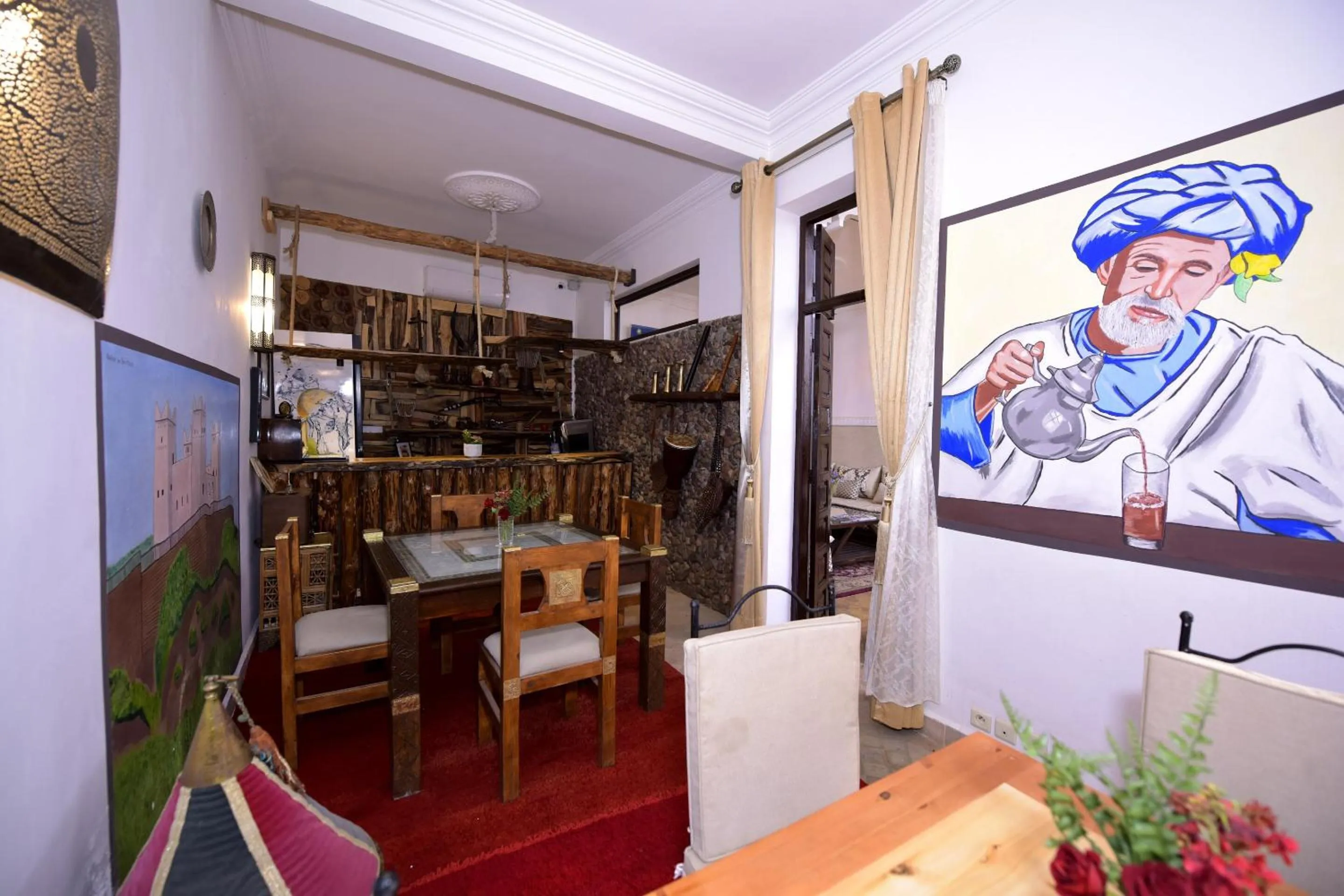 Living room in RIAD KALE POLIS