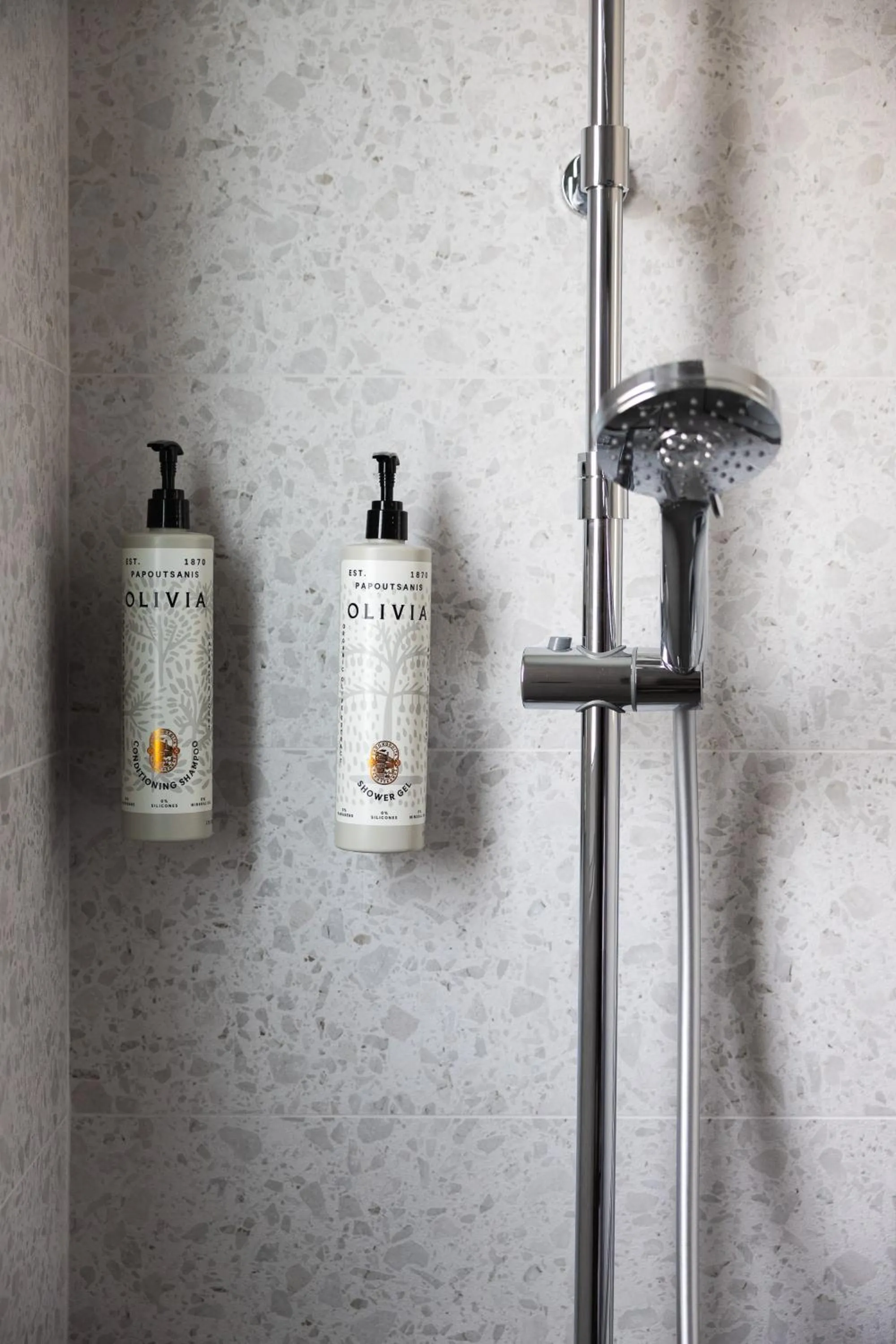 Shower in The Q Hotel