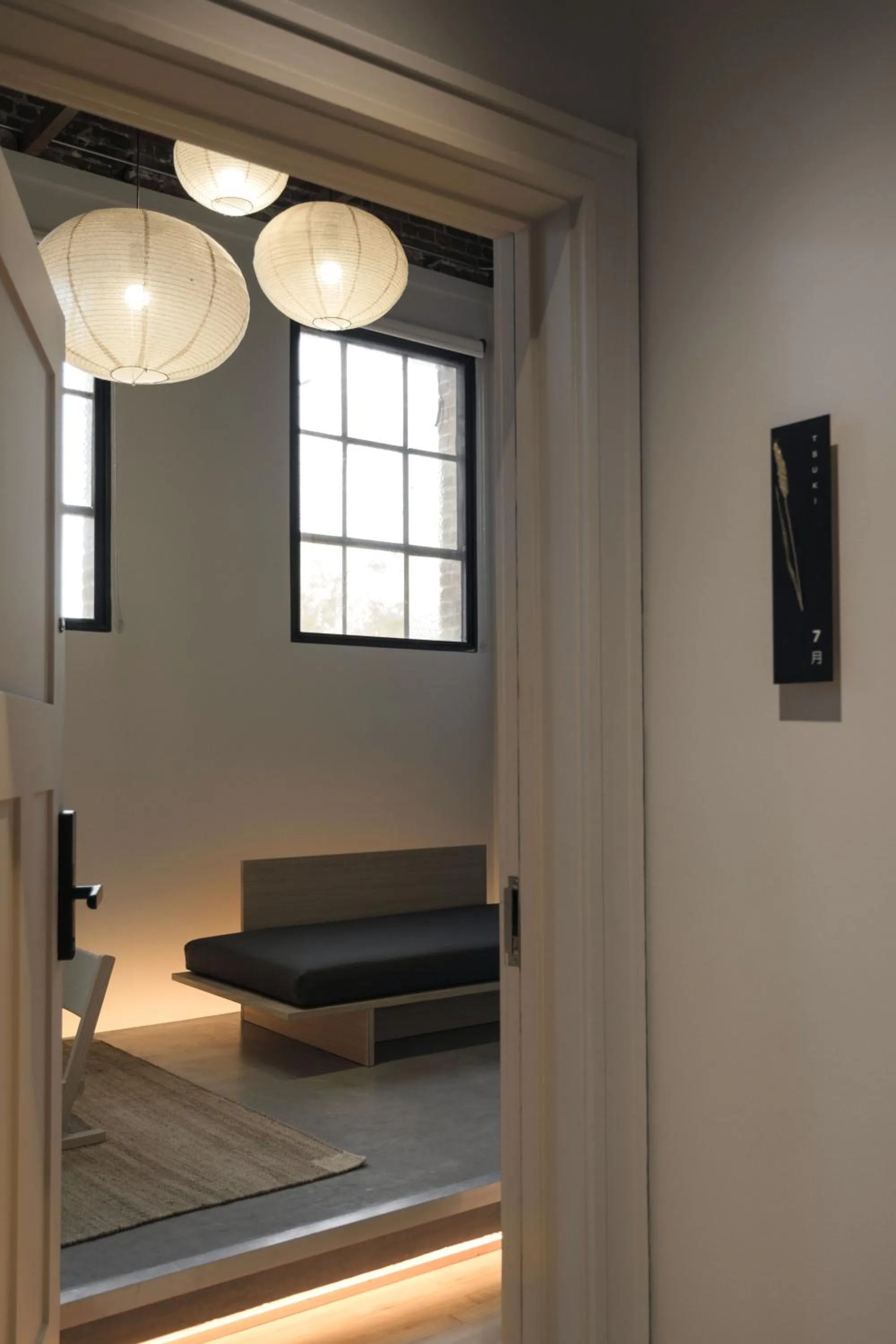 Decorative detail in kodō hotel - Heart of LA Arts District