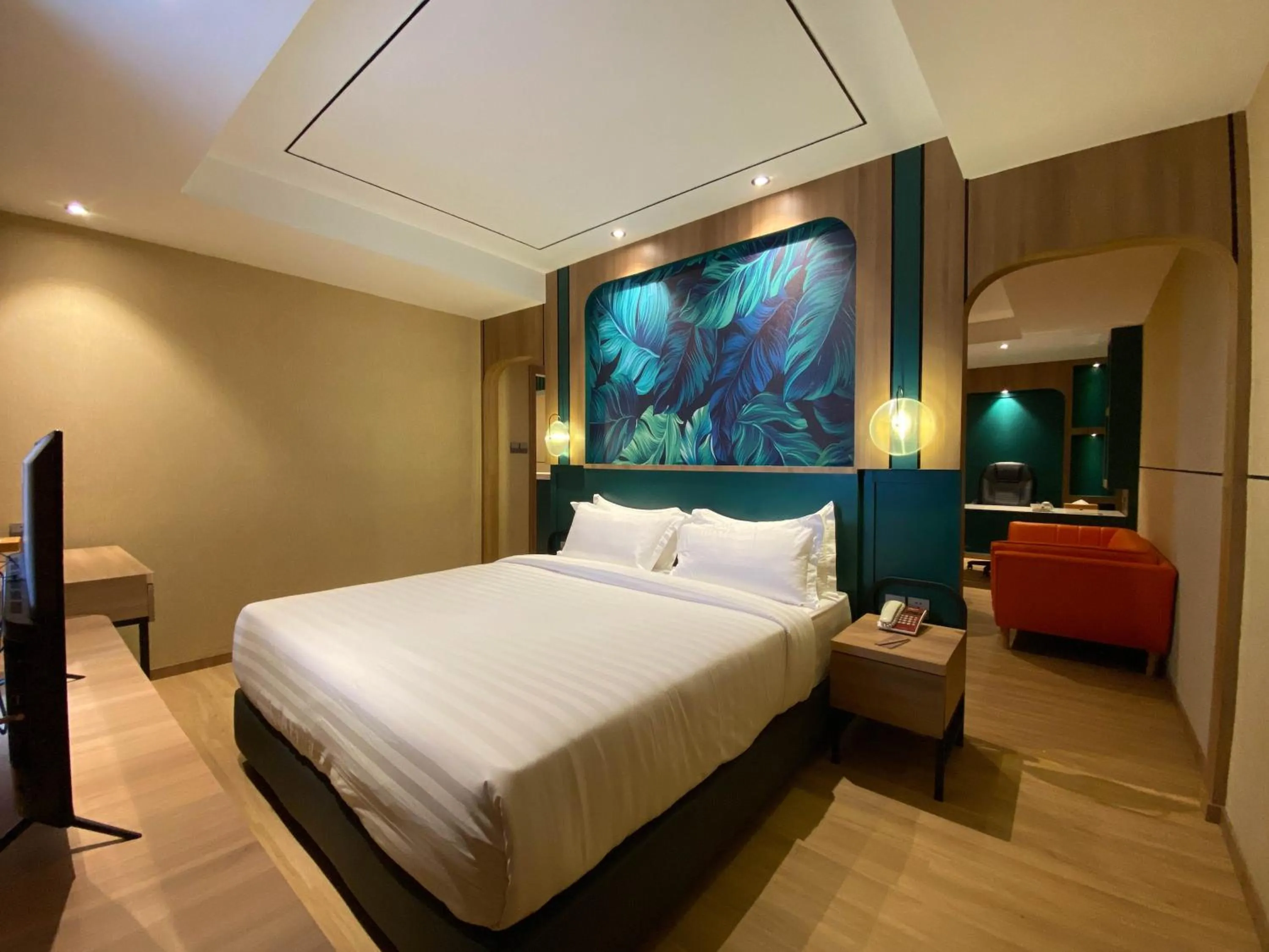 Bed in Alltrue Hotel Tanjungpinang Bintan
