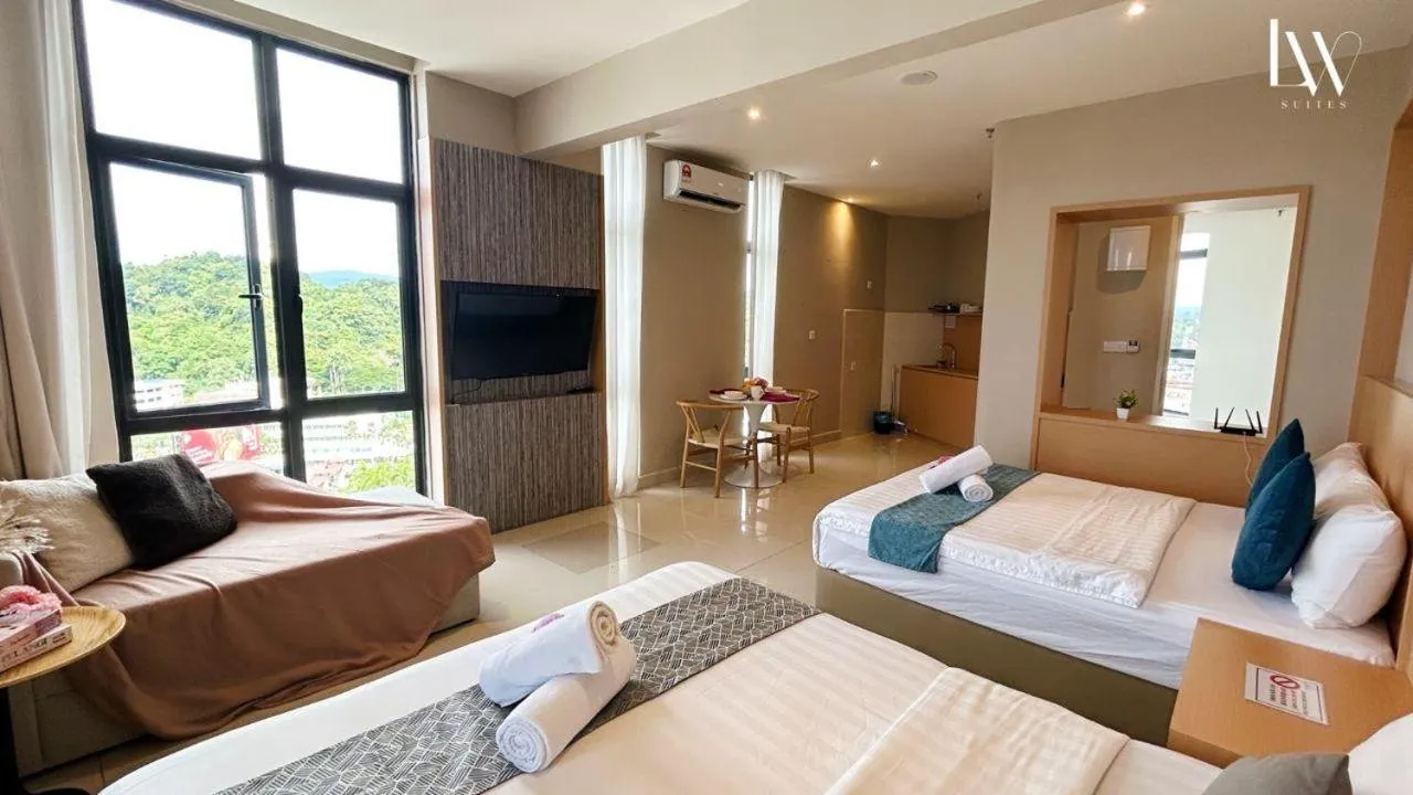 Bed in The Shore Kota Kinabalu City Centre by LW Suites