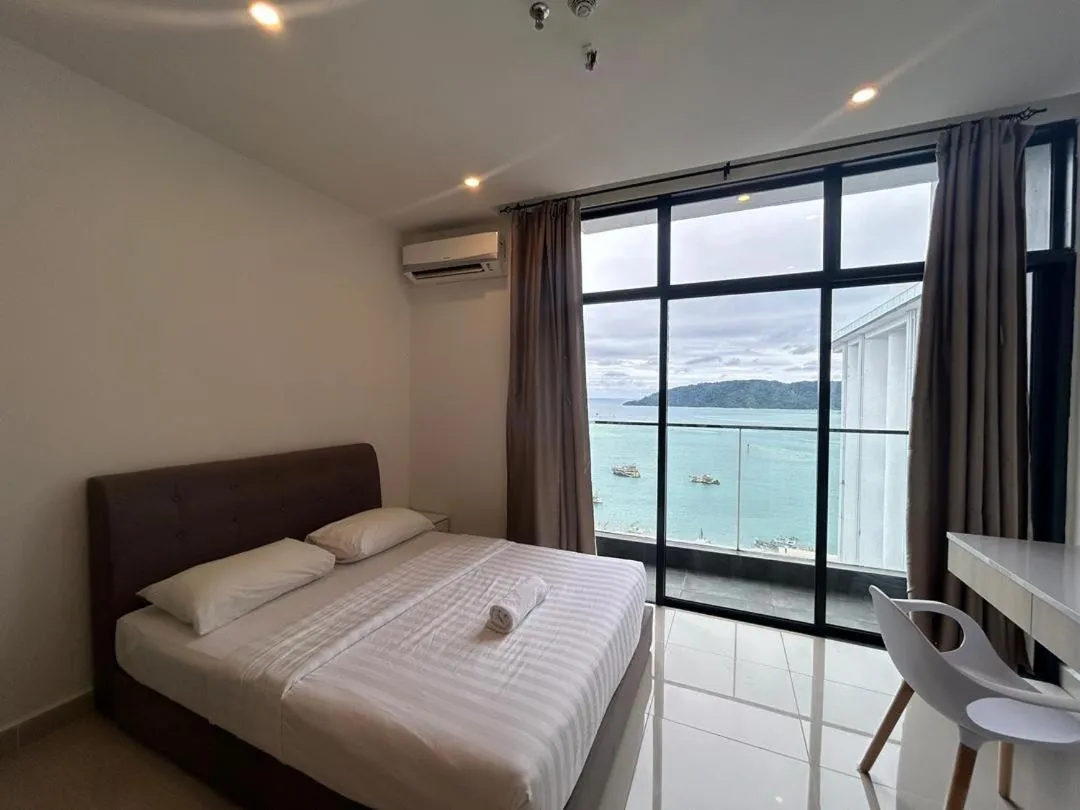 Bed in The Shore Kota Kinabalu City Centre by LW Suites