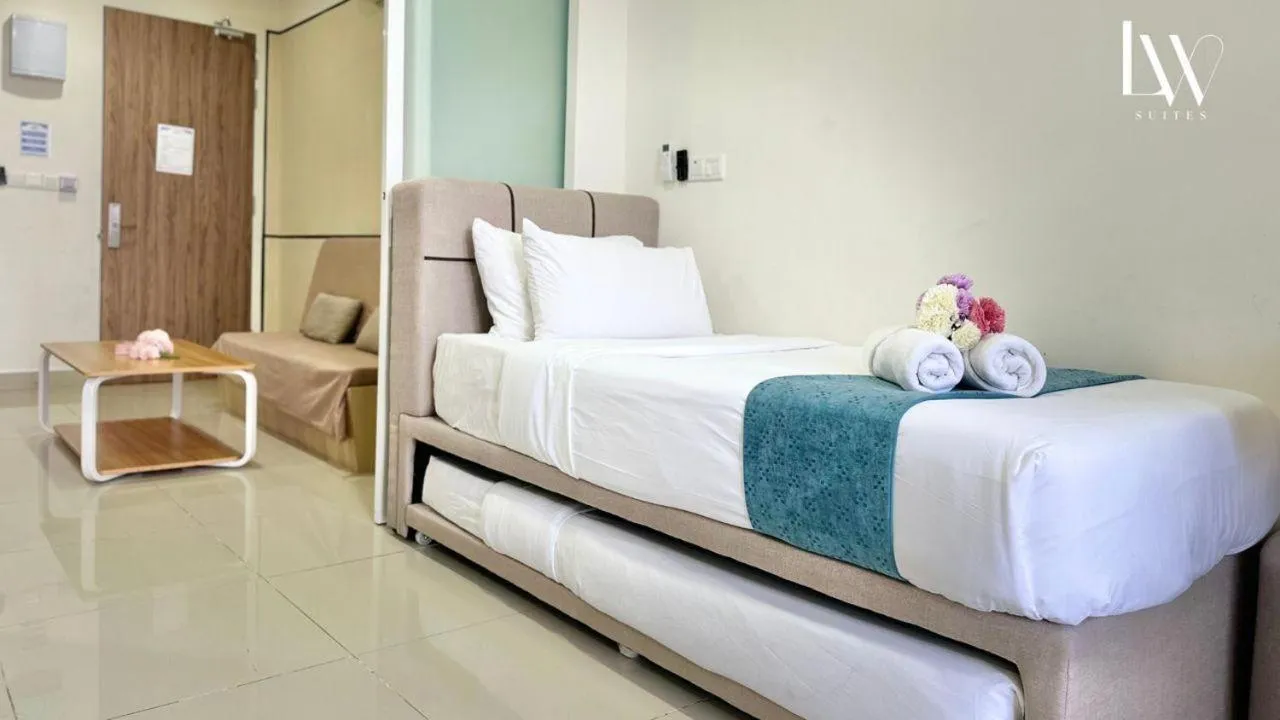 Bed in The Shore Kota Kinabalu City Centre by LW Suites