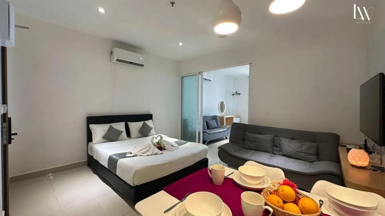 Bed in The Shore Kota Kinabalu City Centre by LW Suites