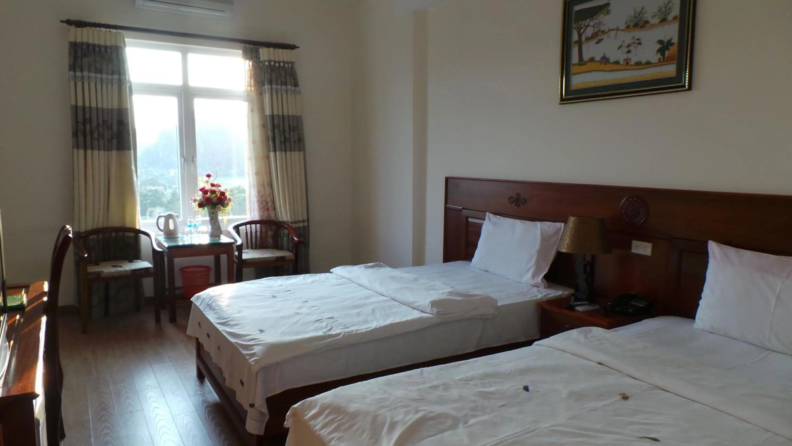 Bed in Yen Nhi Hotel Ninh Binh