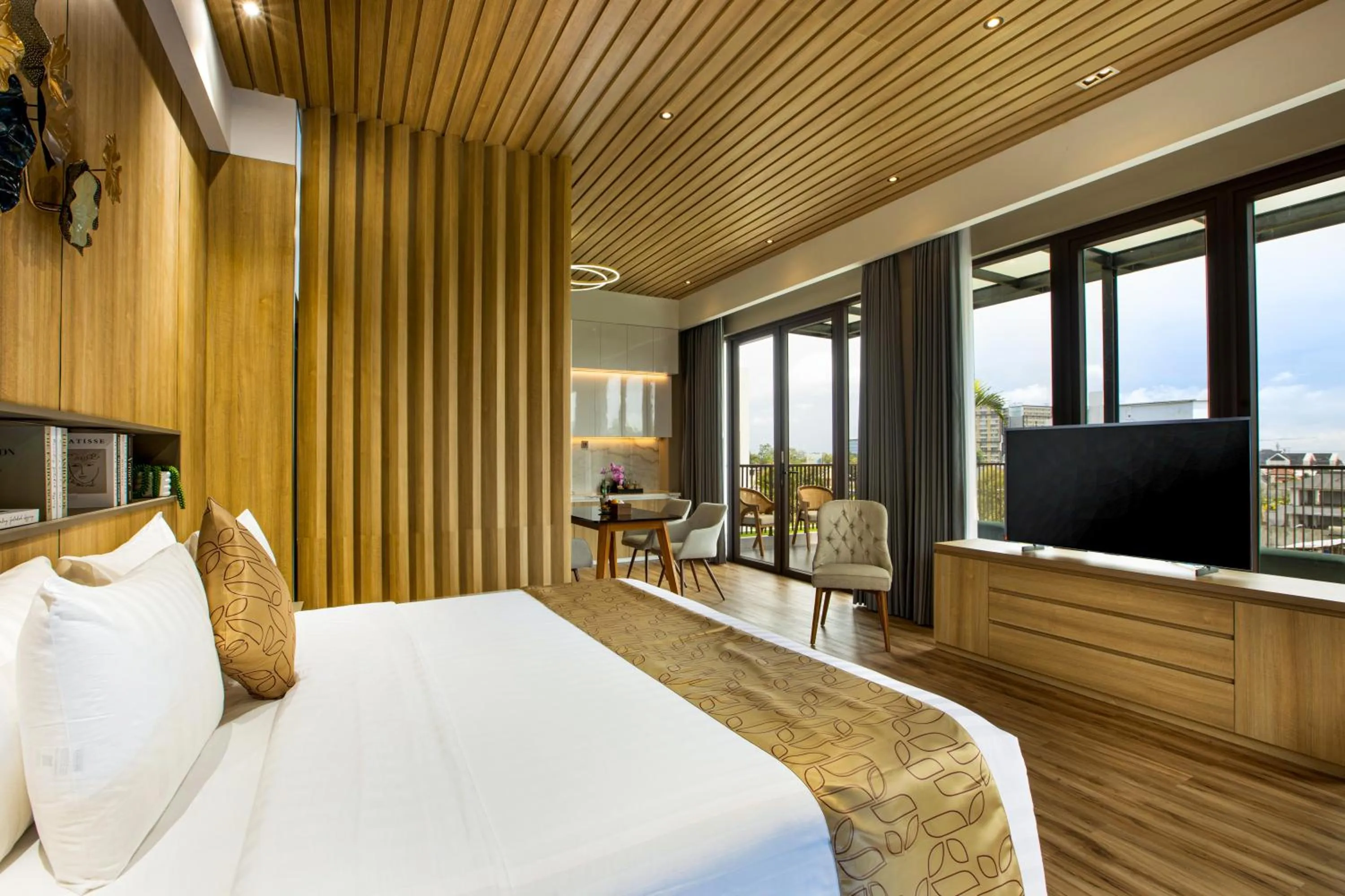 Bed in Kinaralana Hotel Yogyakarta