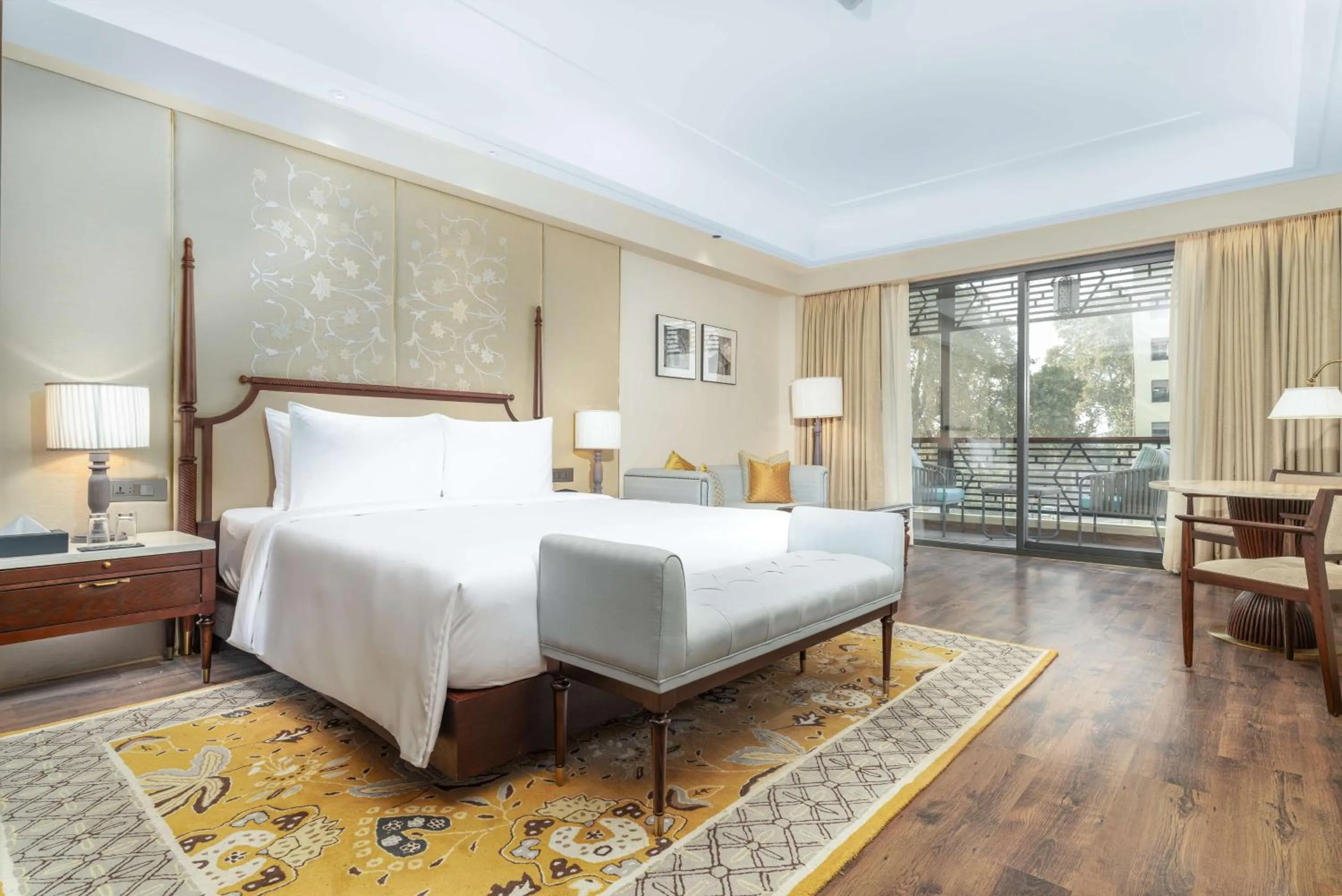 Bedroom, Bed in Radisson Collection Hotel & Spa, Riverfront Srinagar