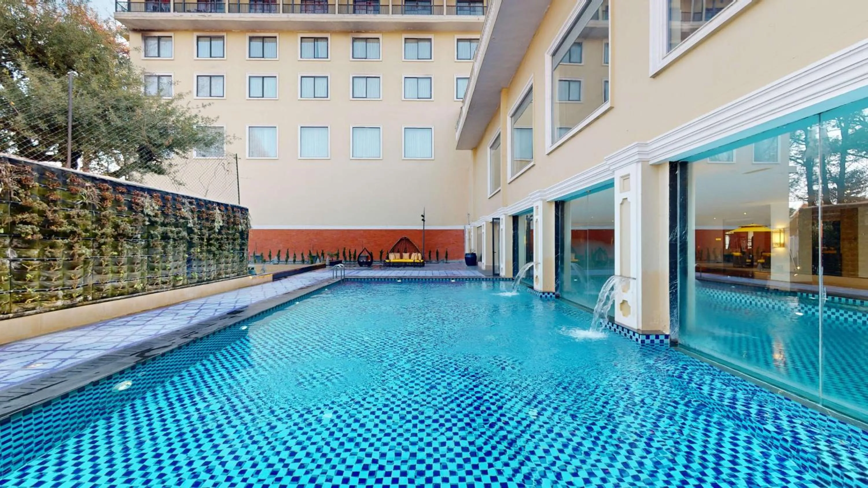 Pool view in Radisson Collection Hotel & Spa, Riverfront Srinagar