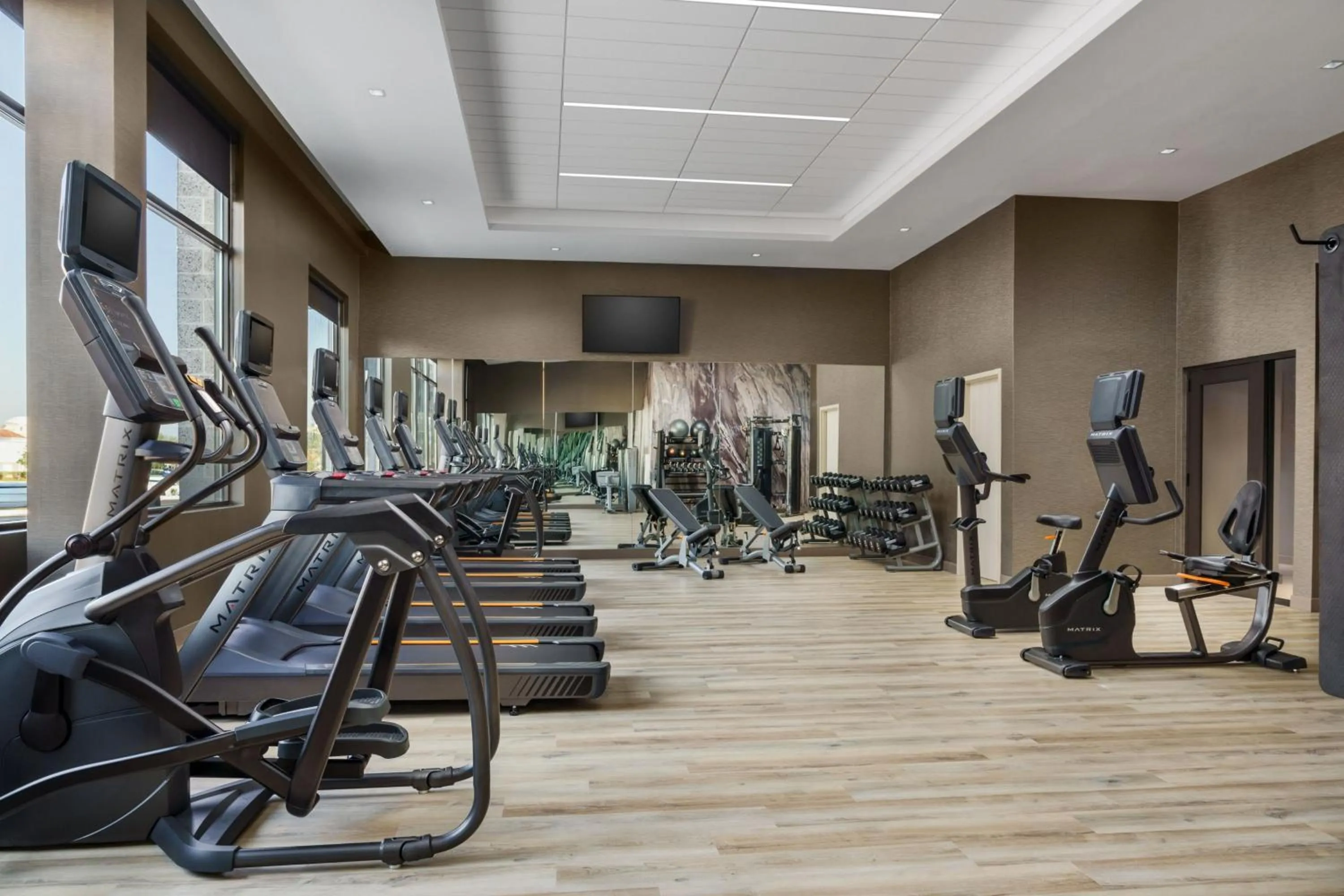 Fitness centre/facilities in AC Hotel by Marriott Jacksonville St Johns Town Center