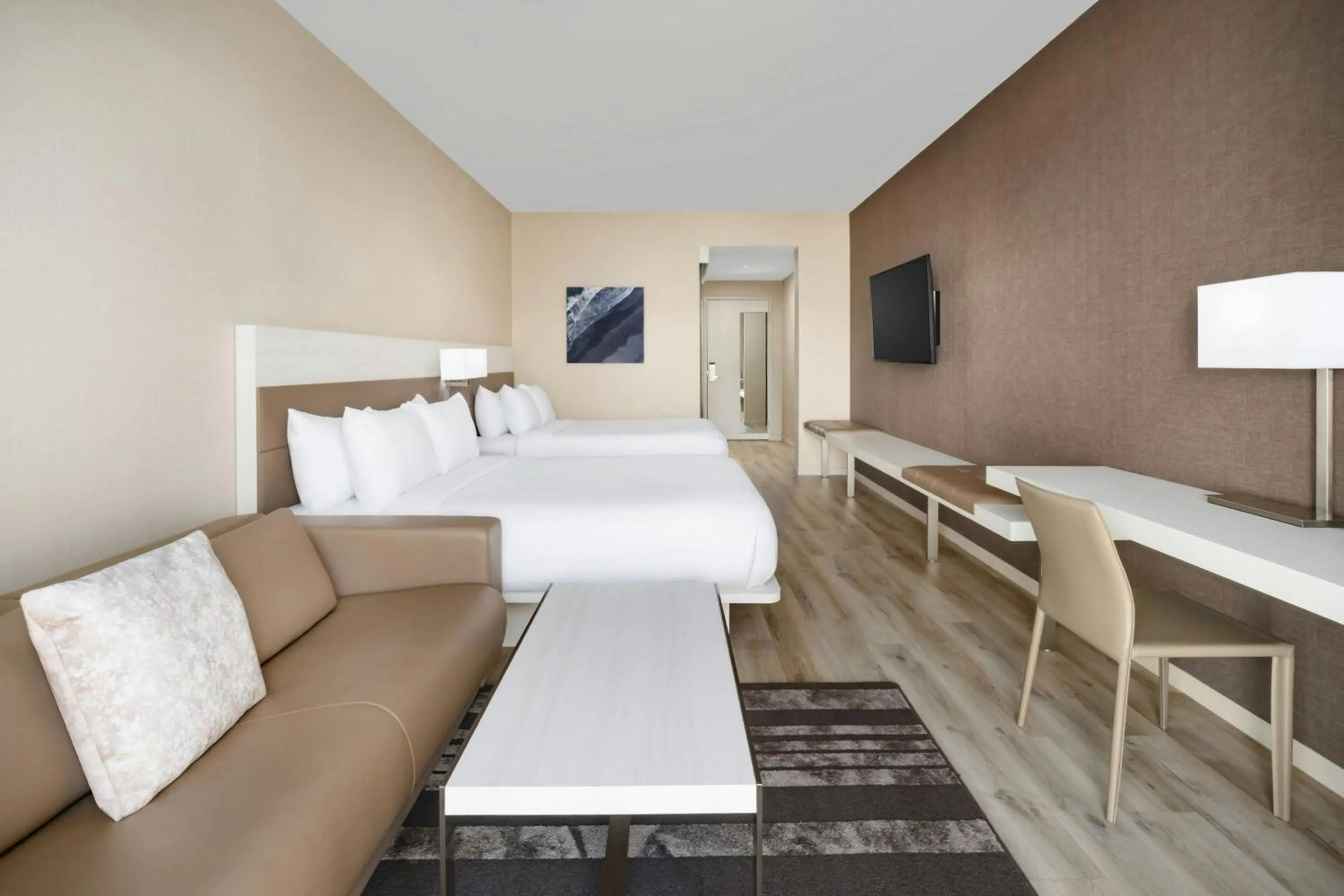 Photo of the whole room, Bed in AC Hotel by Marriott Jacksonville St Johns Town Center