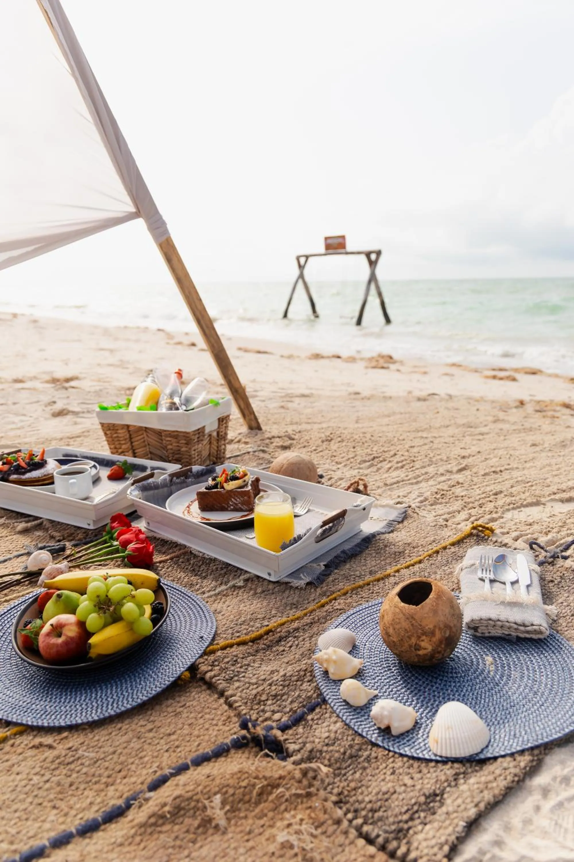 Food in Totem Beach Club - Celestun