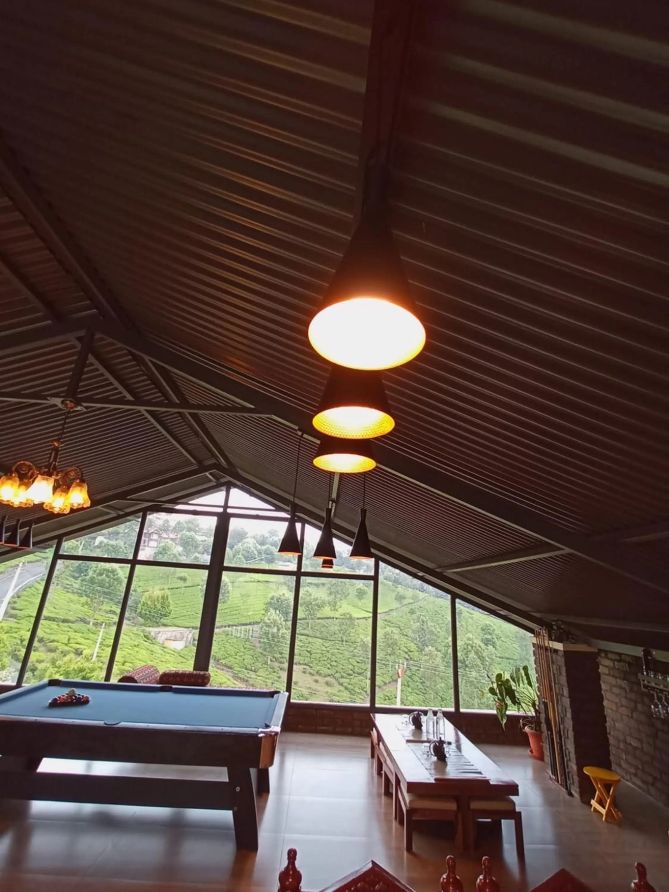 Seating area in Moonlight Chillers By LexStays