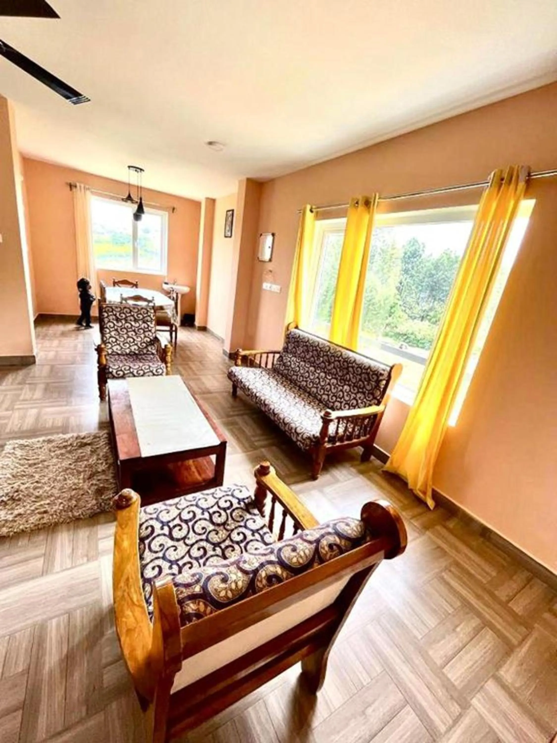 Living room, Bed in Moonlight Chillers By LexStays