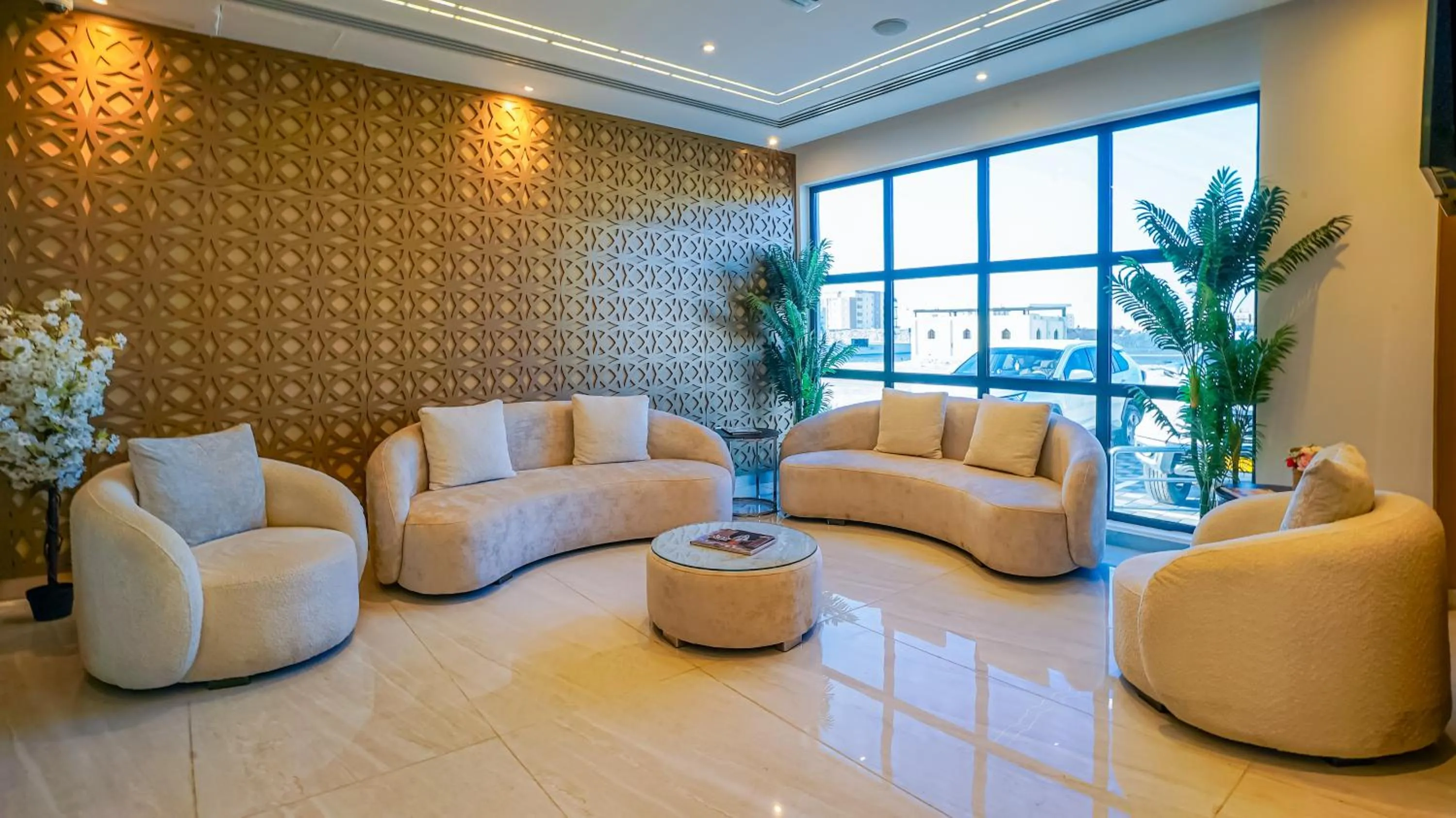 Seating area in Duqm Express Hotel
